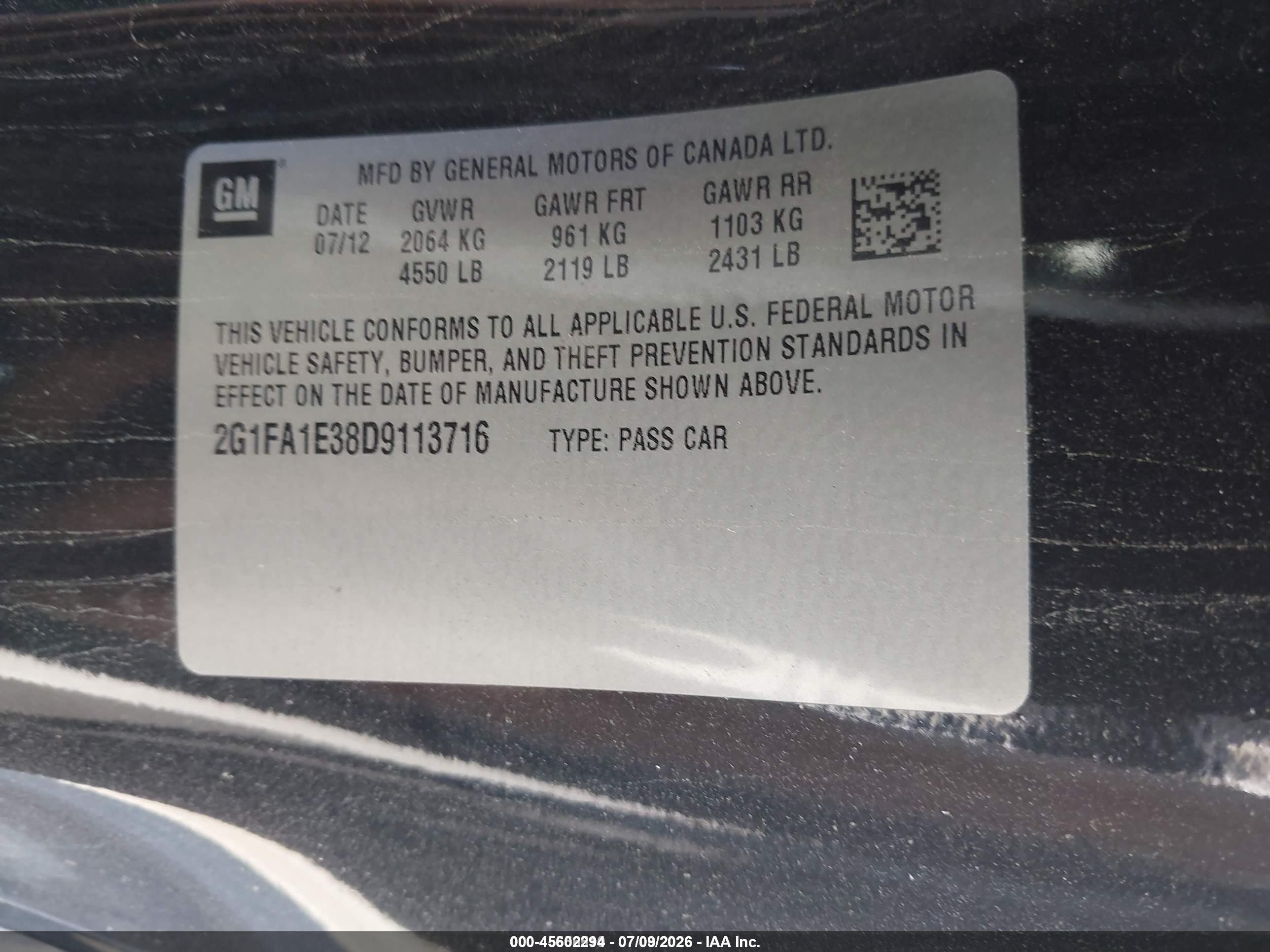 2013 Chevrolet Camaro 2ls Black vin: 2G1FA1E38D9113716
