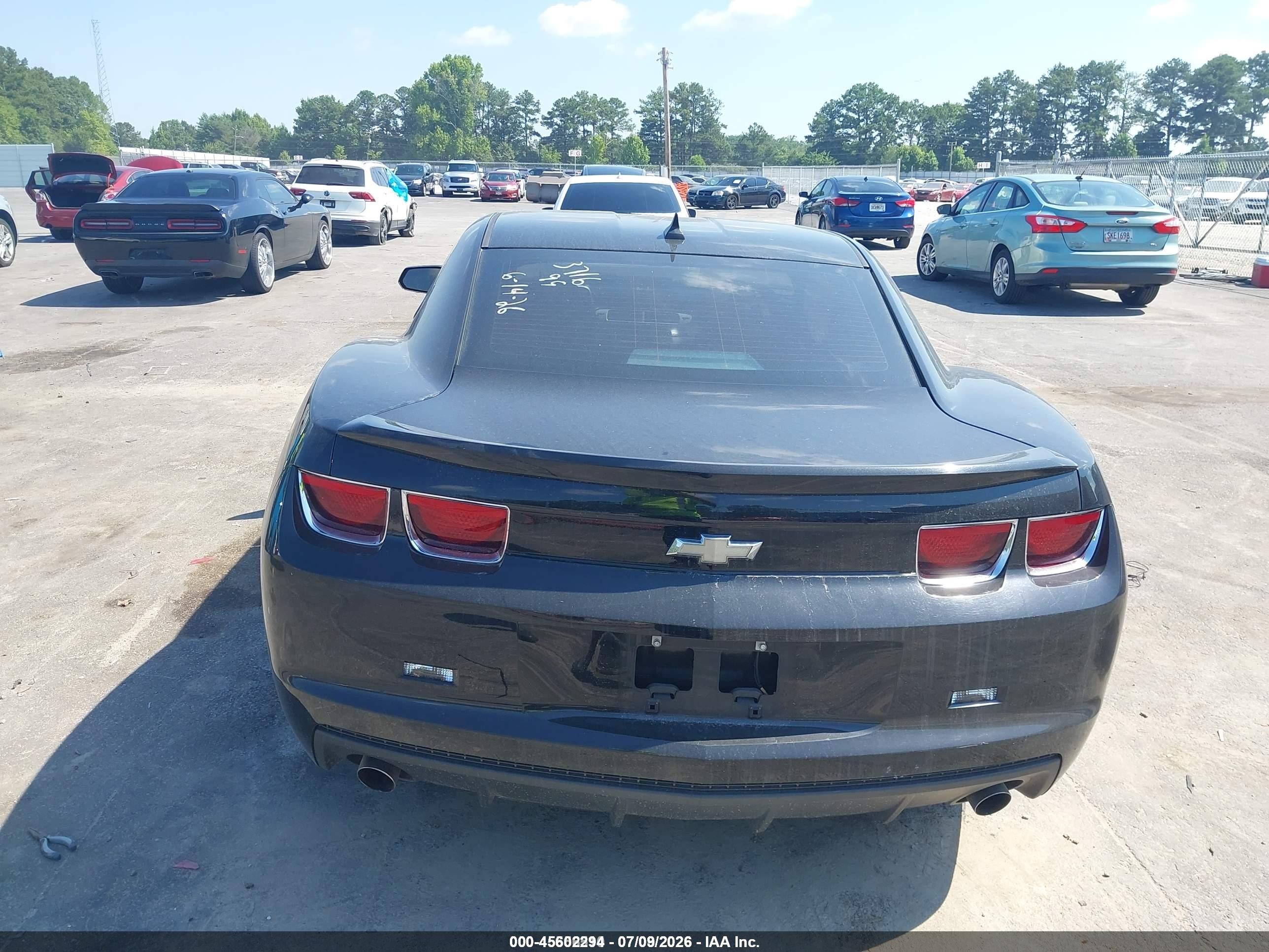 2013 Chevrolet Camaro 2ls Black vin: 2G1FA1E38D9113716