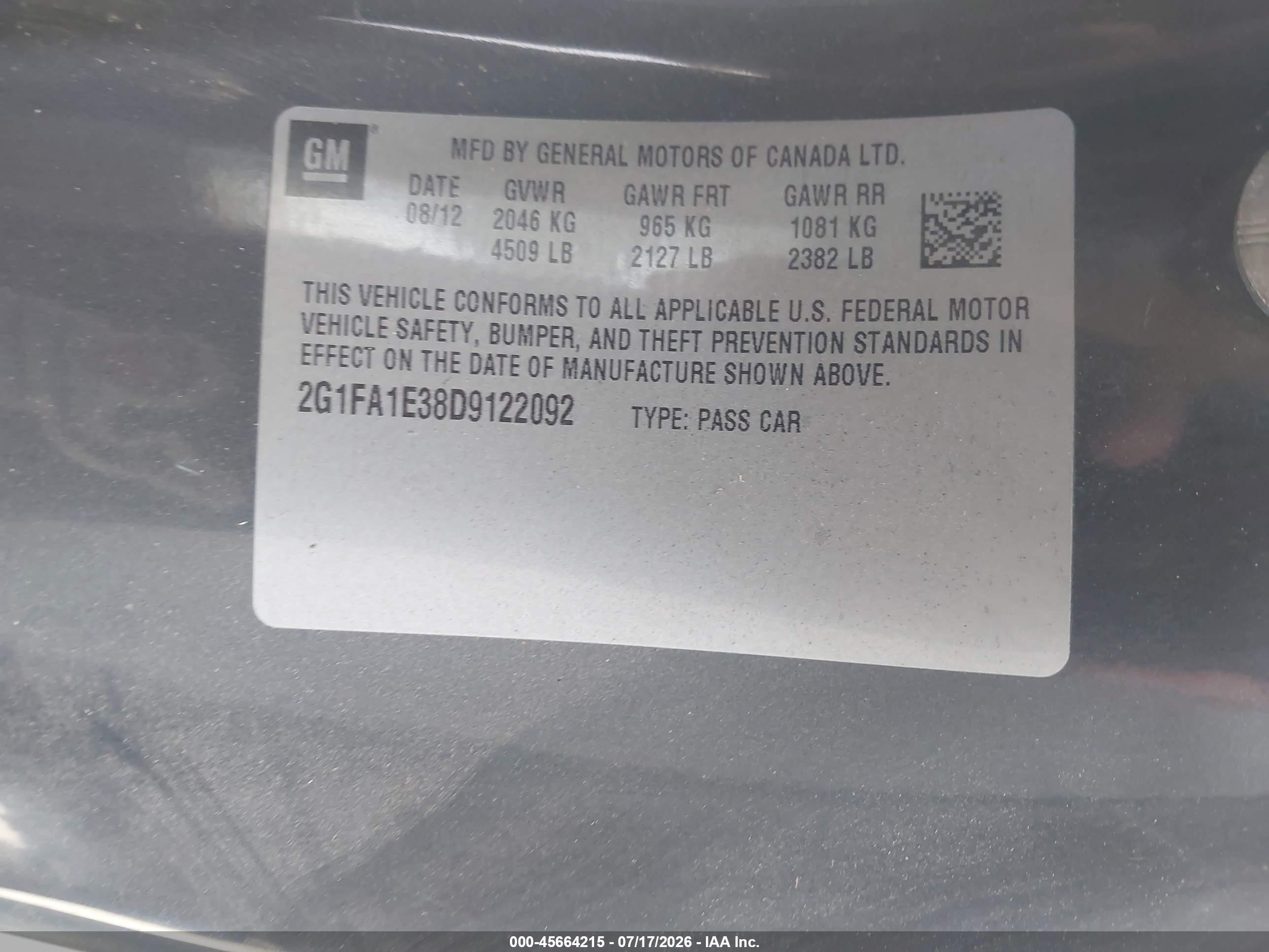 2013 Chevrolet Camaro 2ls Black vin: 2G1FA1E38D9122092