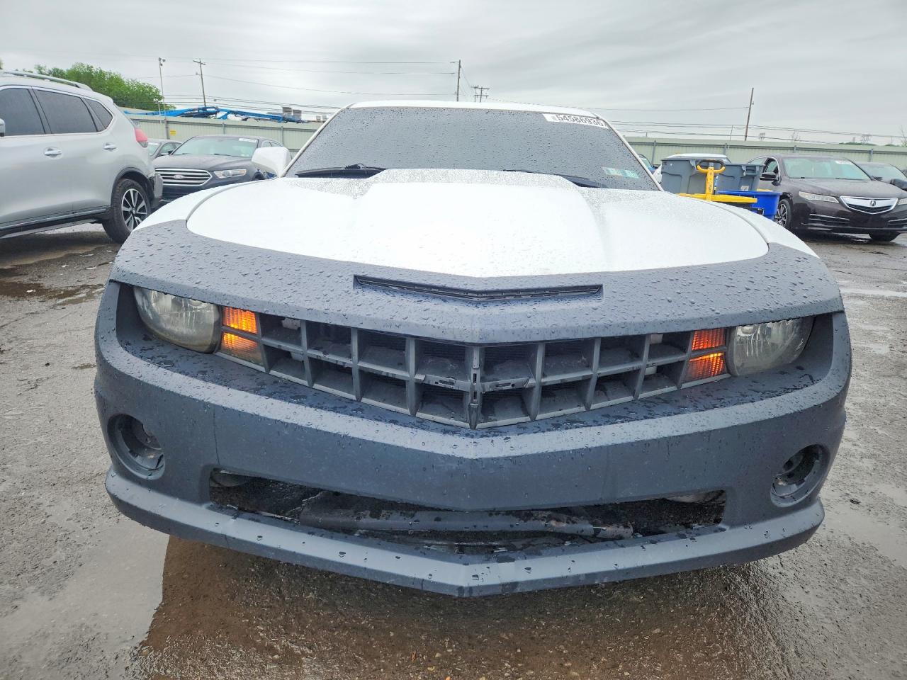 2013 Chevrolet Camaro Ls White vin: 2G1FA1E38D9147946