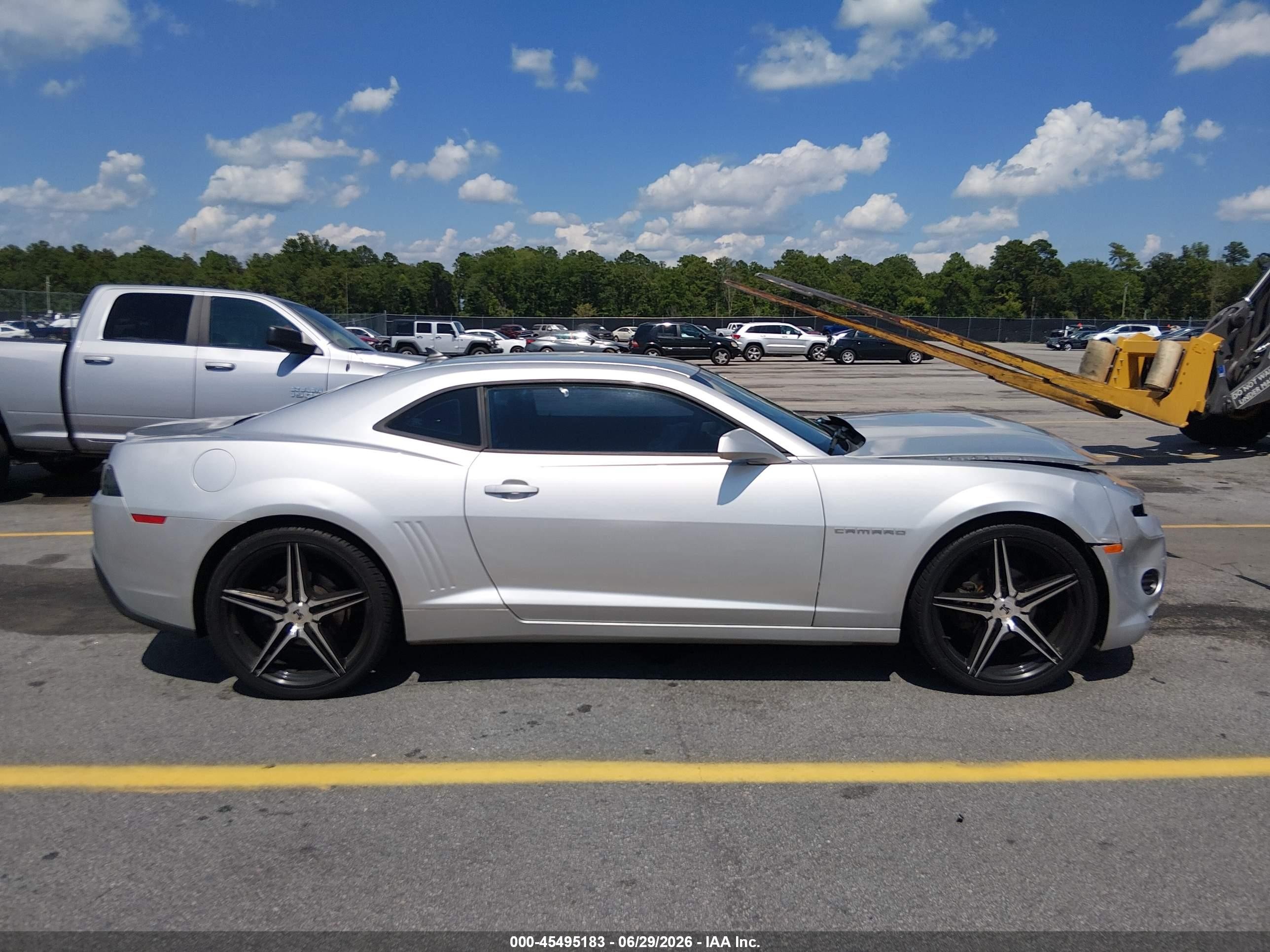 2014 Chevrolet Camaro 2ls Silver vin: 2G1FA1E38E9214255