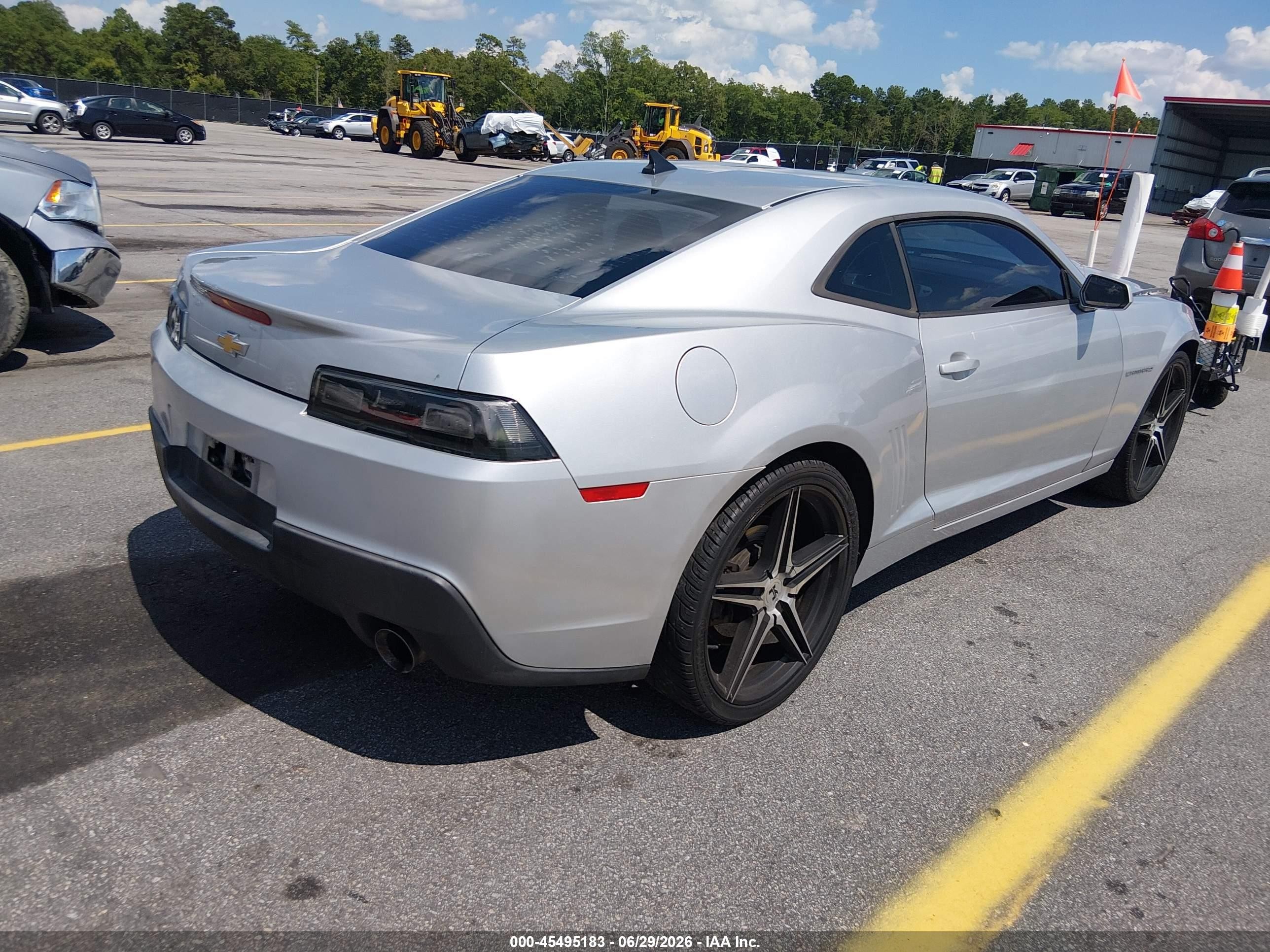 2014 Chevrolet Camaro 2ls Silver vin: 2G1FA1E38E9214255