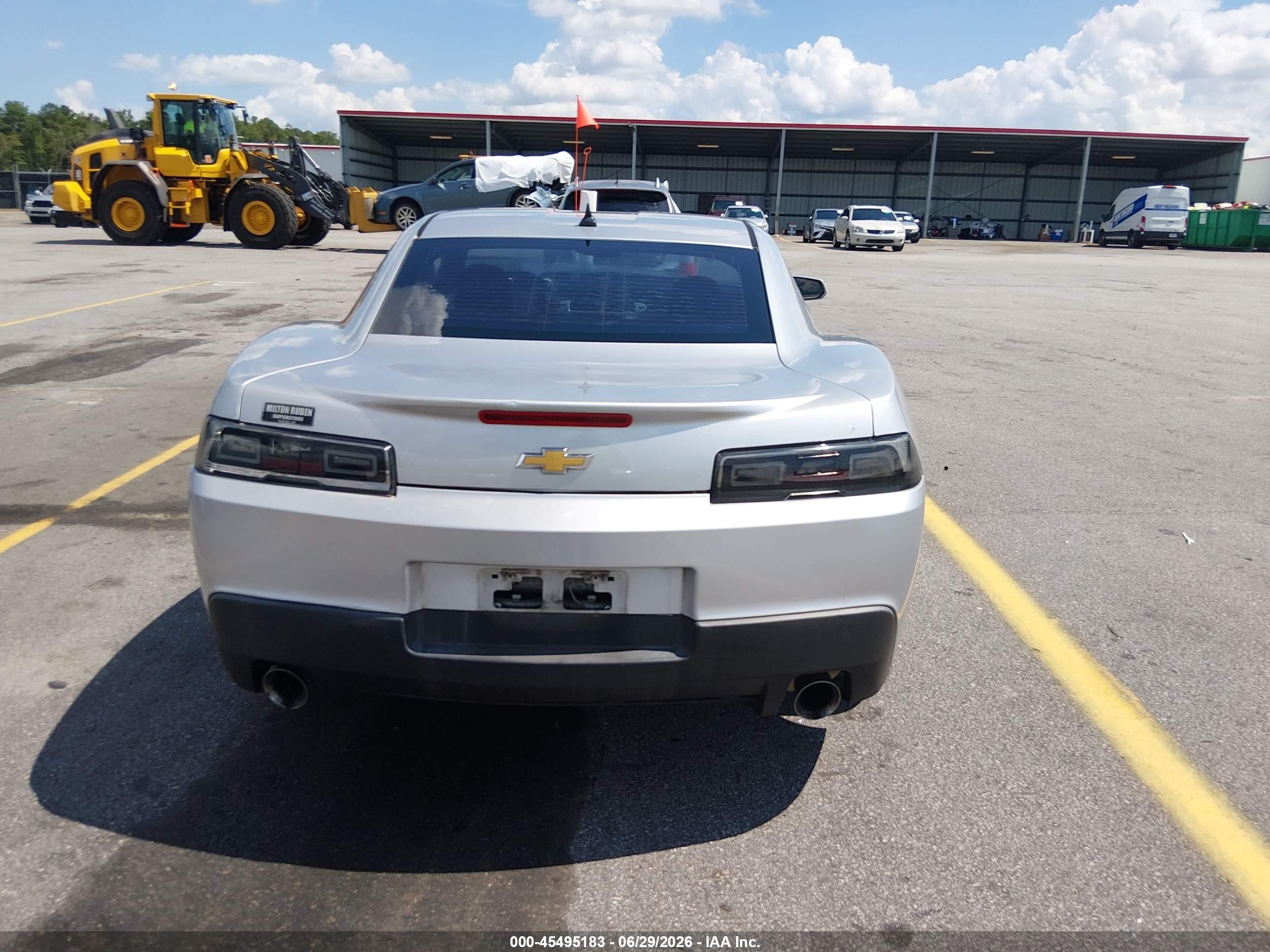 2014 Chevrolet Camaro 2ls Silver vin: 2G1FA1E38E9214255