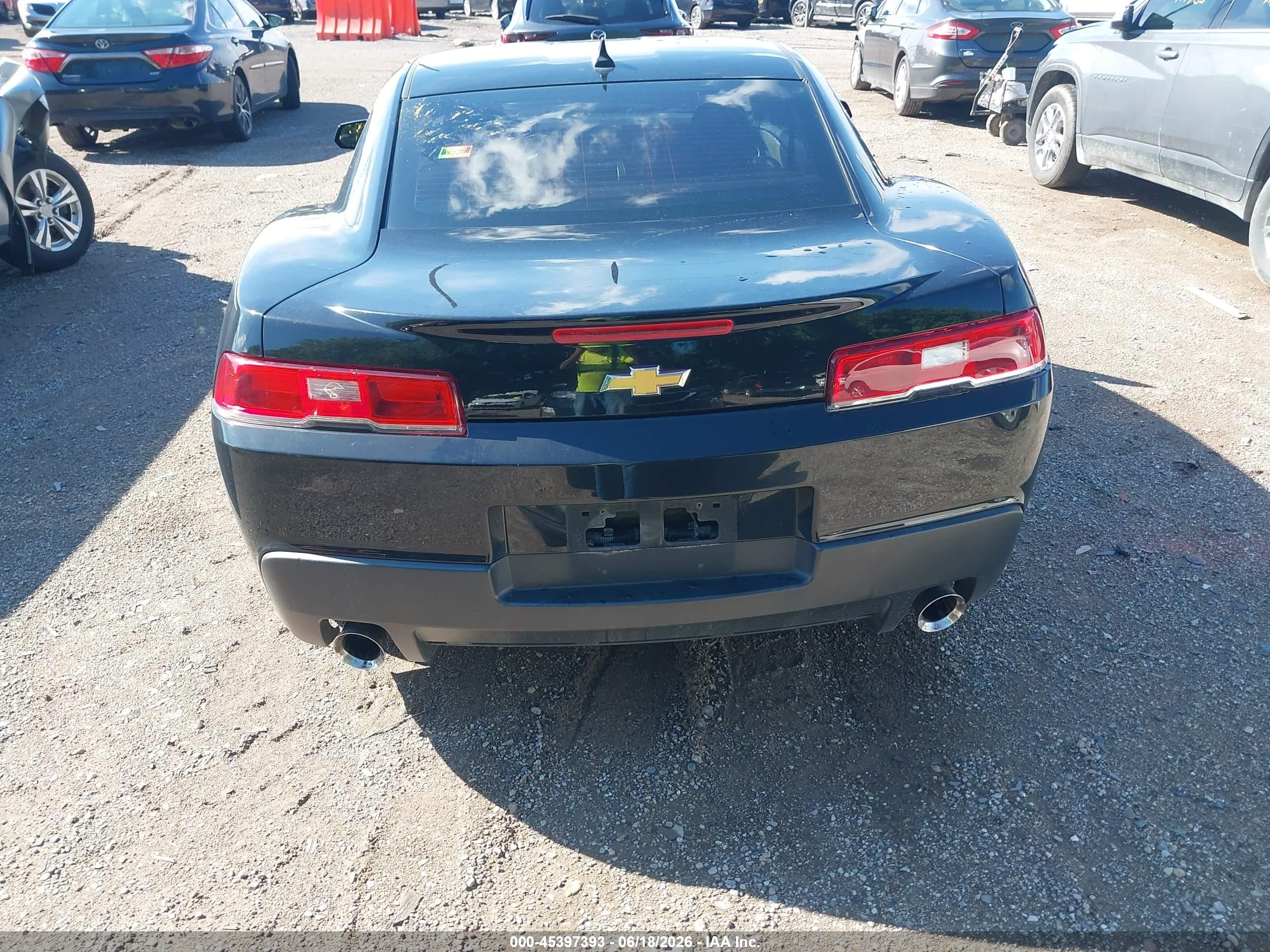 2014 Chevrolet Camaro 2ls Черный vin: 2G1FA1E38E9273709