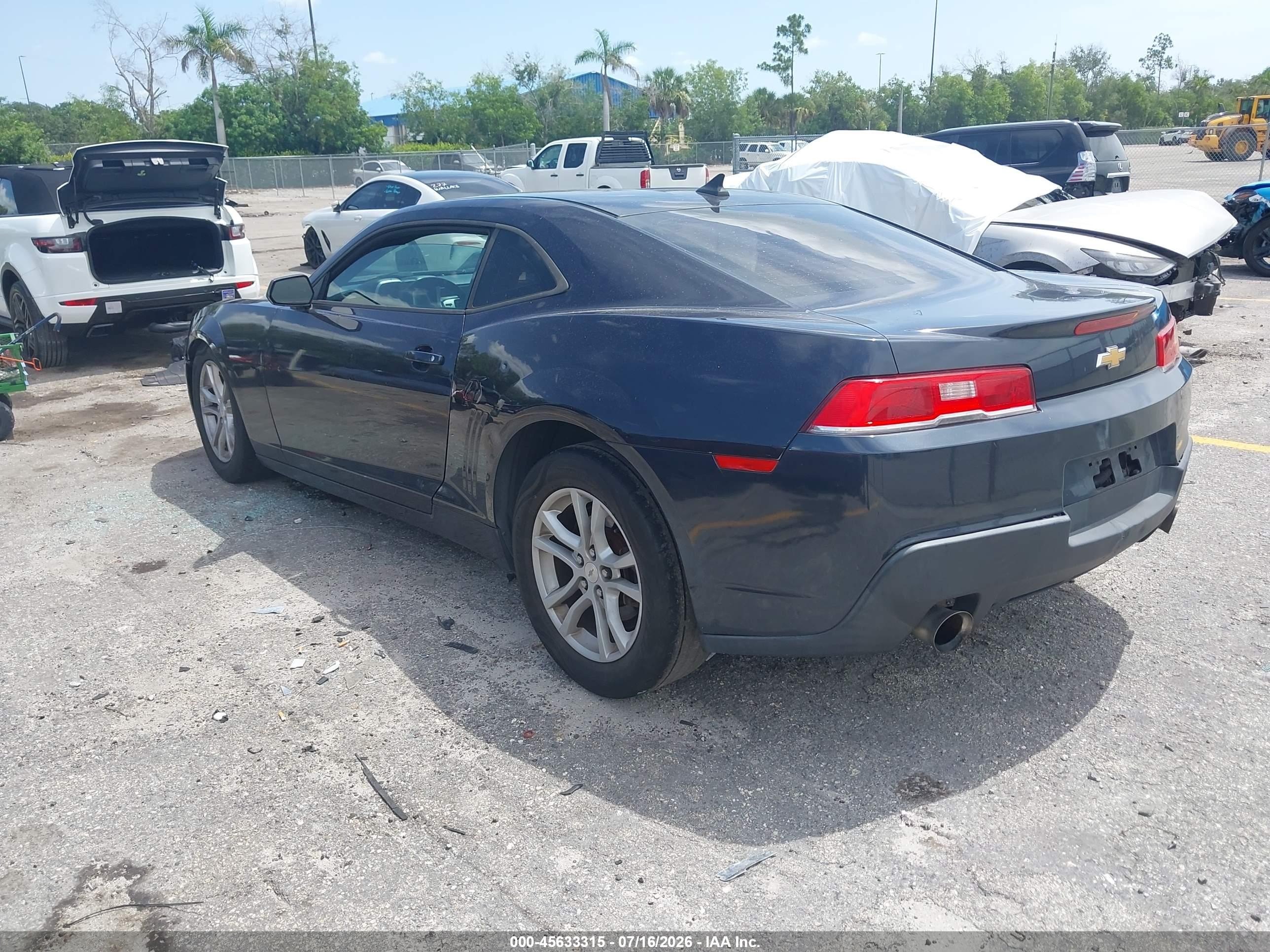 2014 Chevrolet Camaro 2ls Blue vin: 2G1FA1E38E9320463