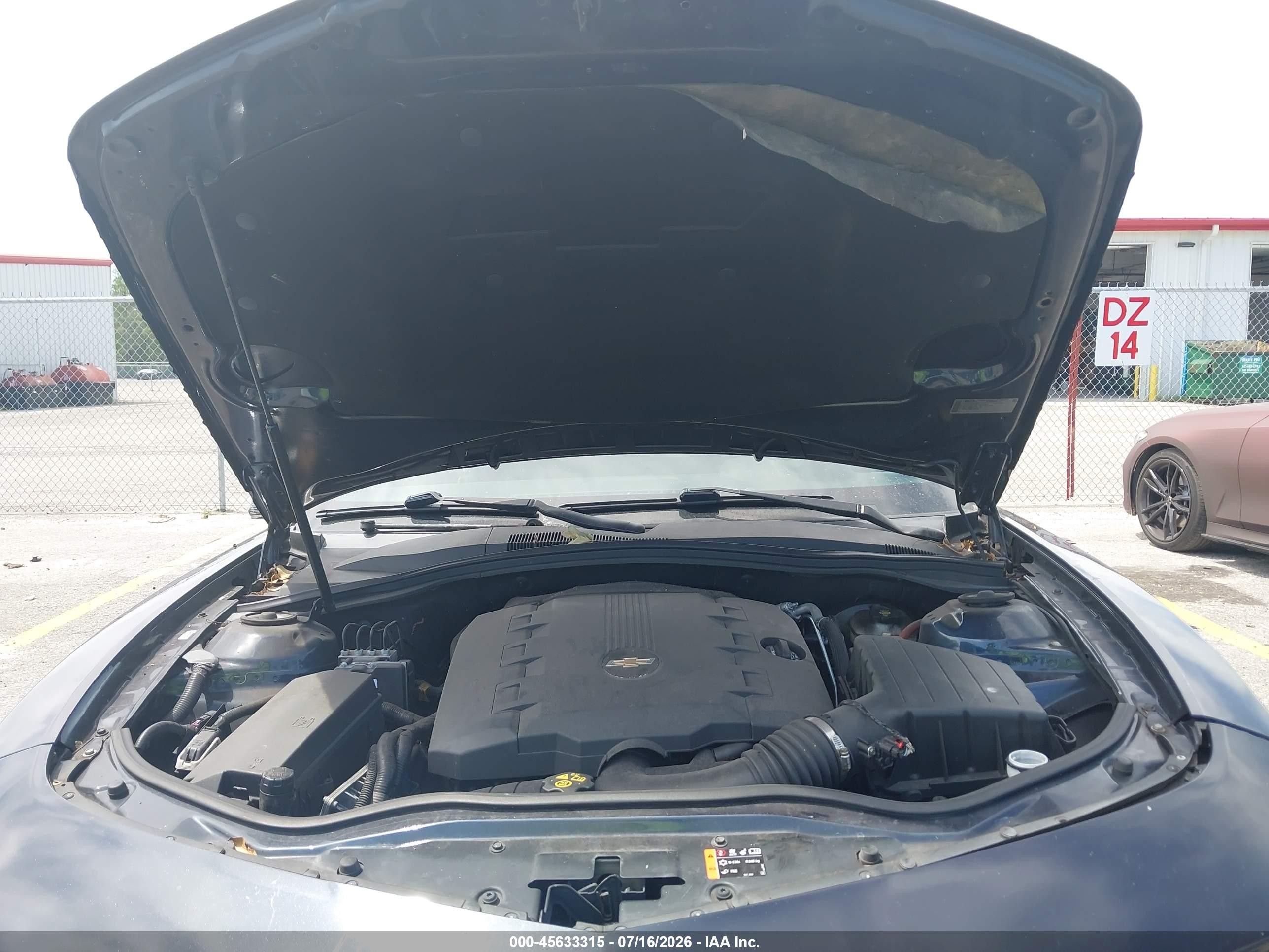 2014 Chevrolet Camaro 2ls Blue vin: 2G1FA1E38E9320463