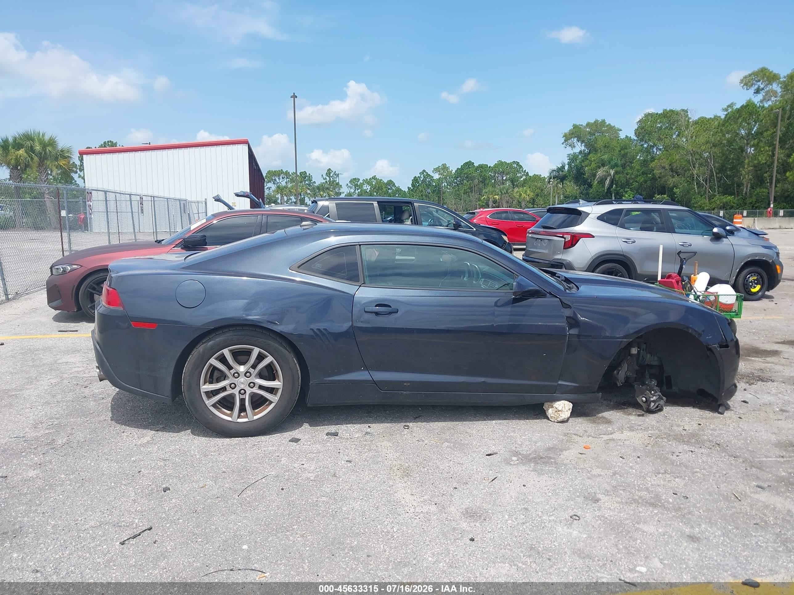 2014 Chevrolet Camaro 2ls Blue vin: 2G1FA1E38E9320463