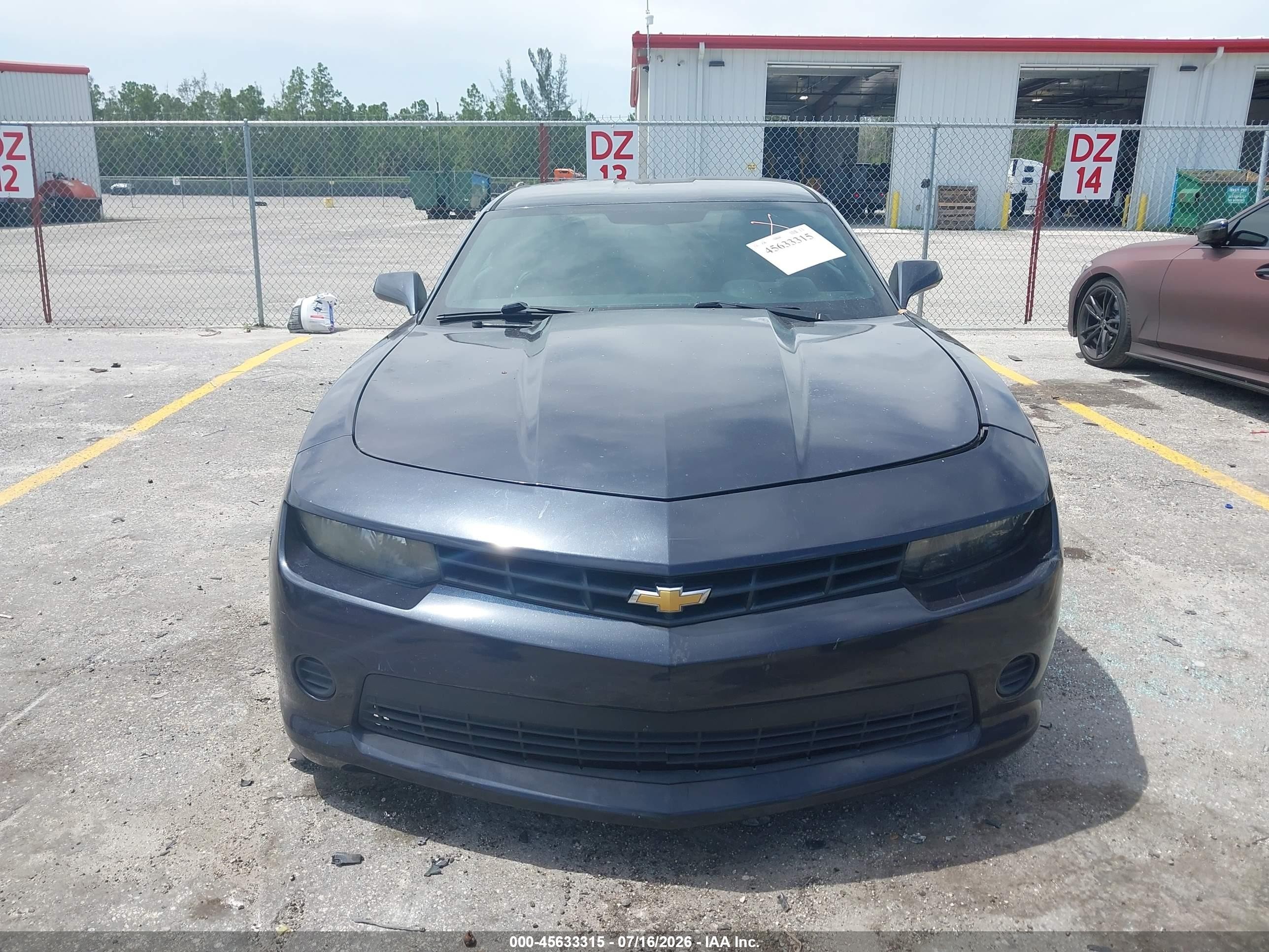 2014 Chevrolet Camaro 2ls Blue vin: 2G1FA1E38E9320463