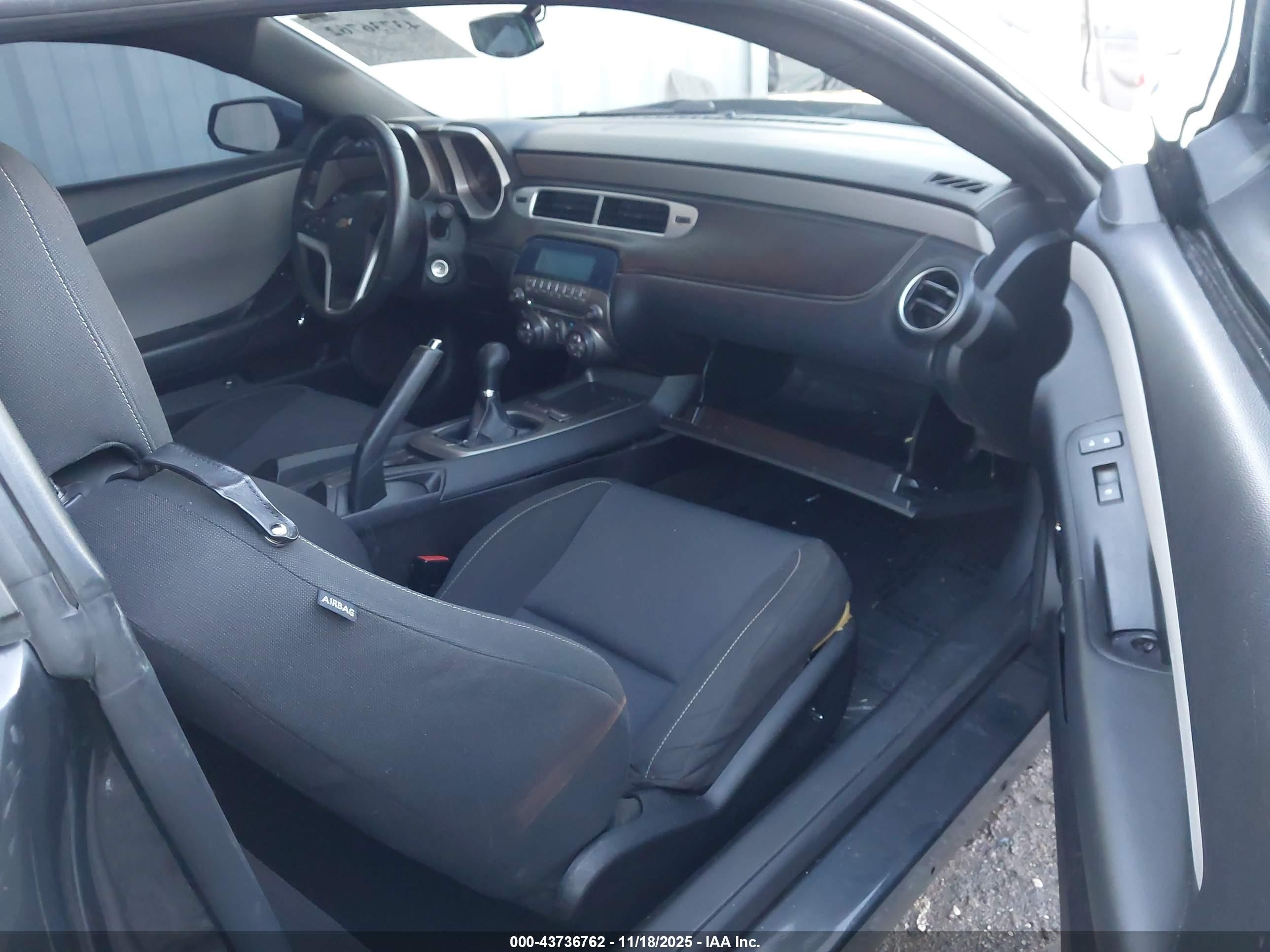 2015 Chevrolet Camaro 1ls Gray vin: 2G1FA1E38F9301980