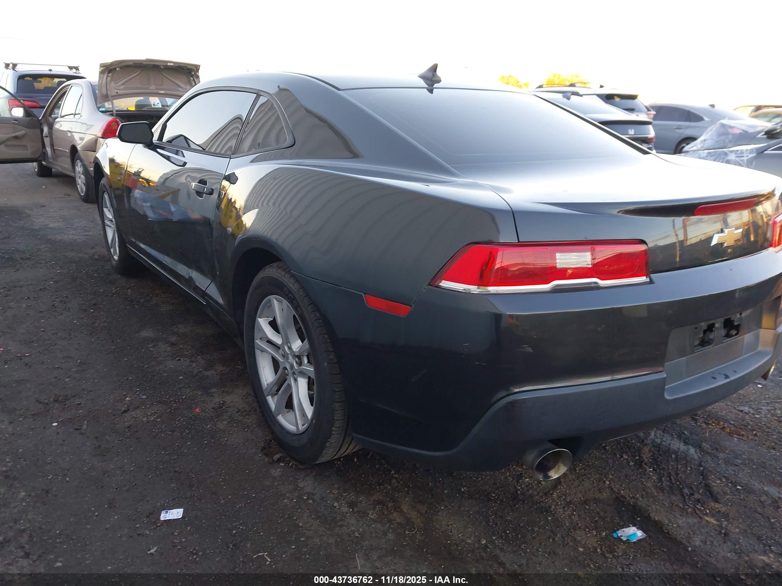 2015 Chevrolet Camaro 1ls Gray vin: 2G1FA1E38F9301980
