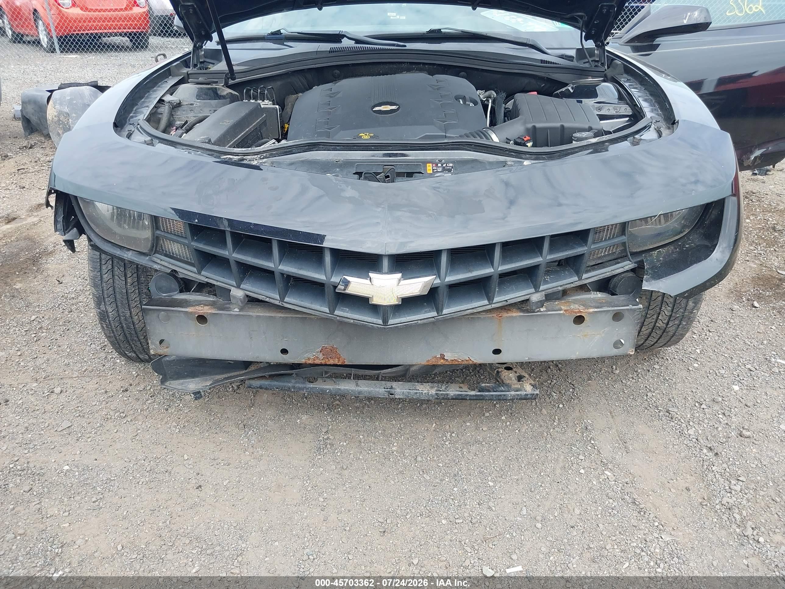 2012 Chevrolet Camaro 2ls Black vin: 2G1FA1E39C9184437