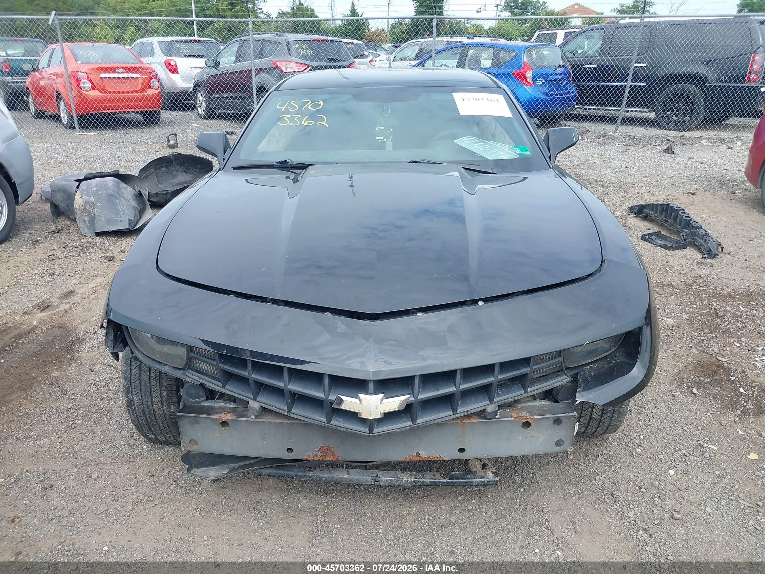 2012 Chevrolet Camaro 2ls Black vin: 2G1FA1E39C9184437