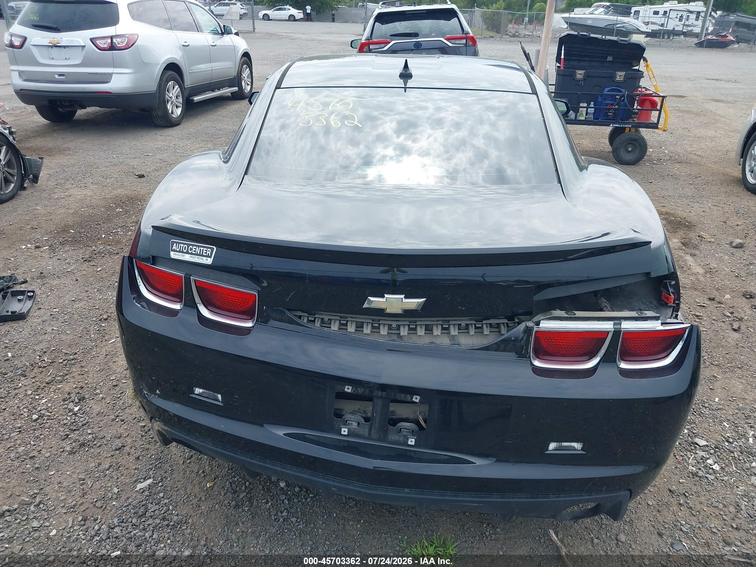 2012 Chevrolet Camaro 2ls Black vin: 2G1FA1E39C9184437
