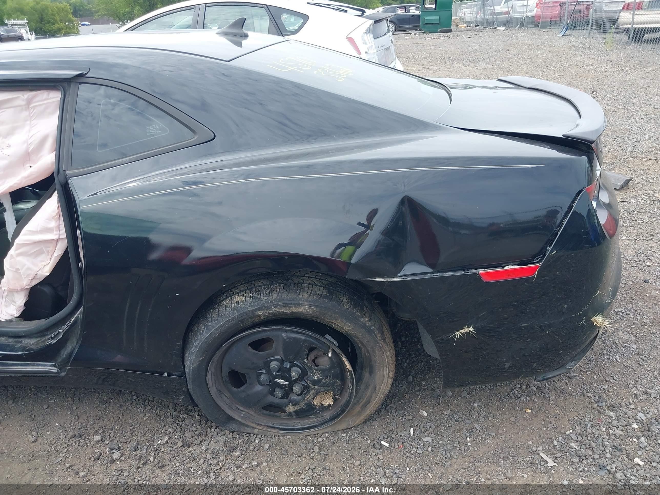 2012 Chevrolet Camaro 2ls Black vin: 2G1FA1E39C9184437