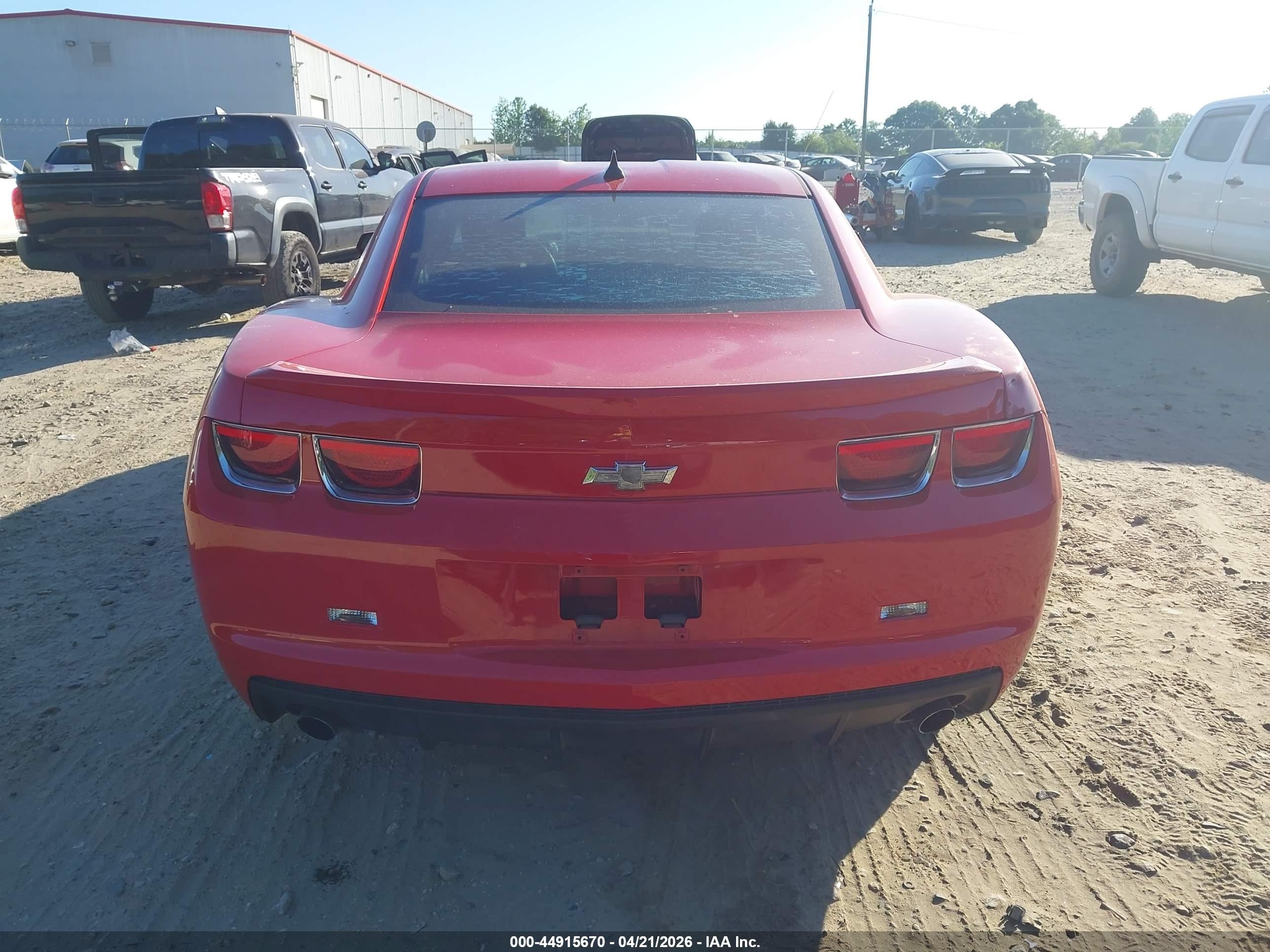 2013 Chevrolet Camaro 2ls Red vin: 2G1FA1E39D9174489
