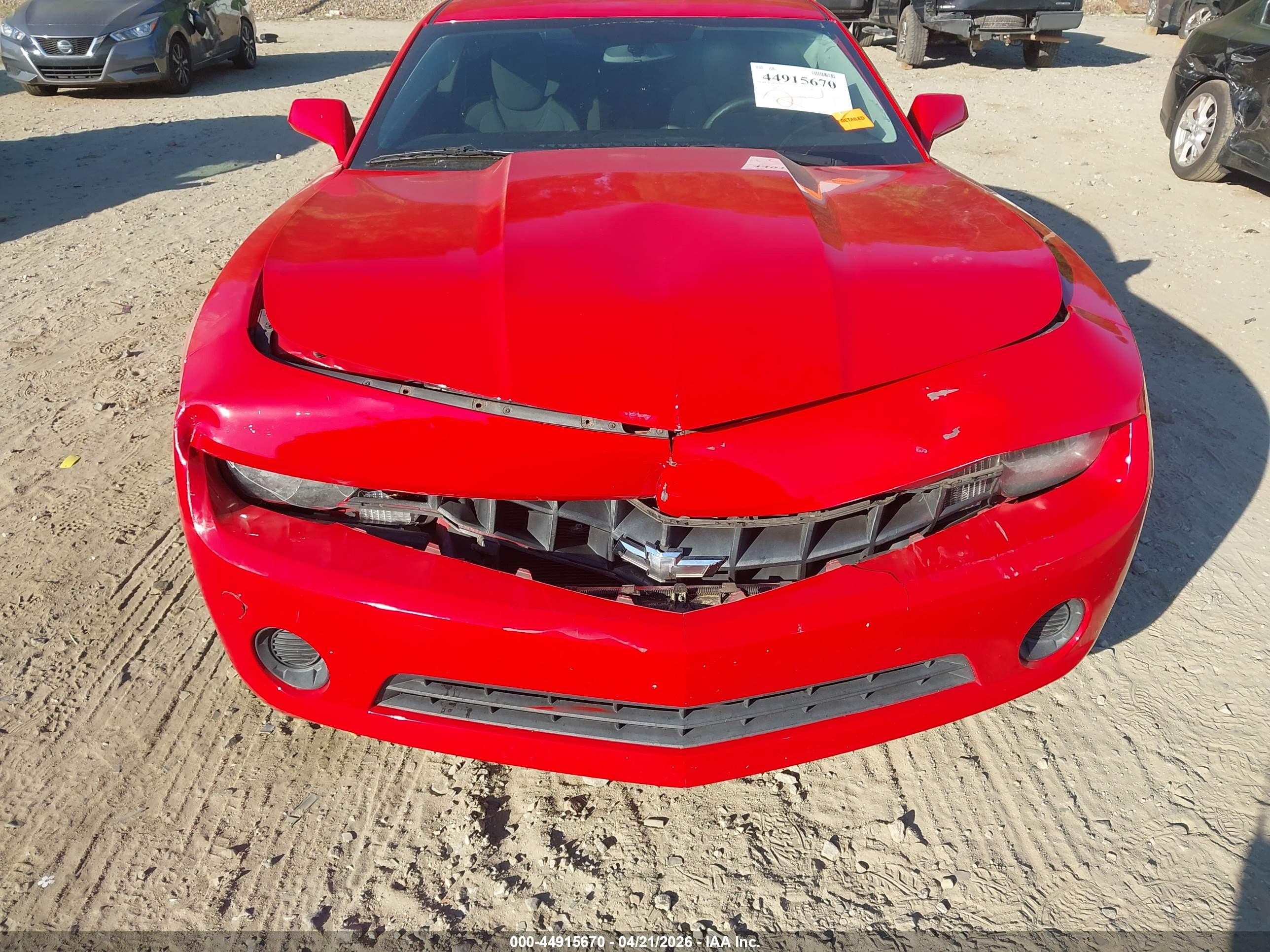 2013 Chevrolet Camaro 2ls Red vin: 2G1FA1E39D9174489