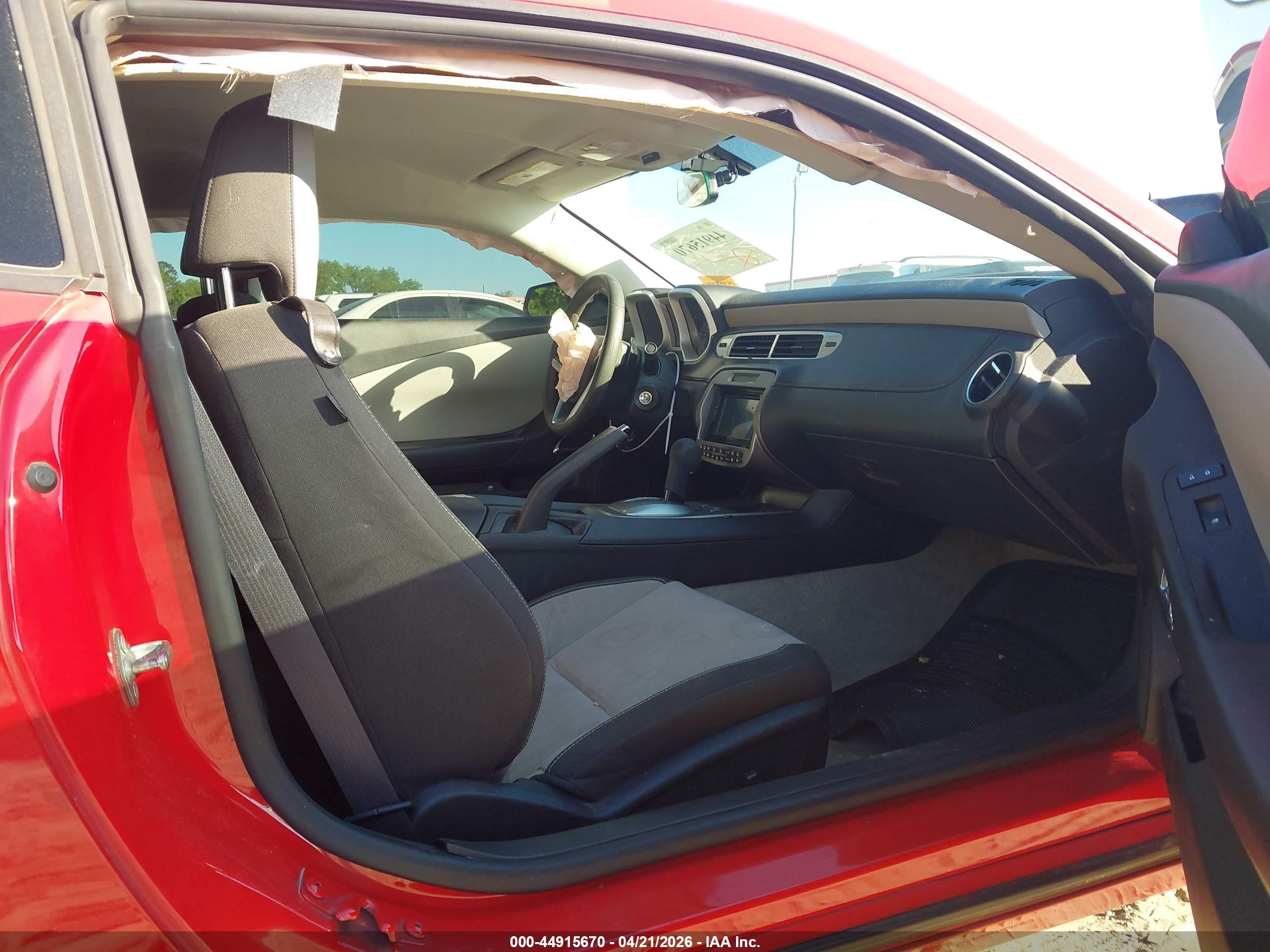 2013 Chevrolet Camaro 2ls Red vin: 2G1FA1E39D9174489