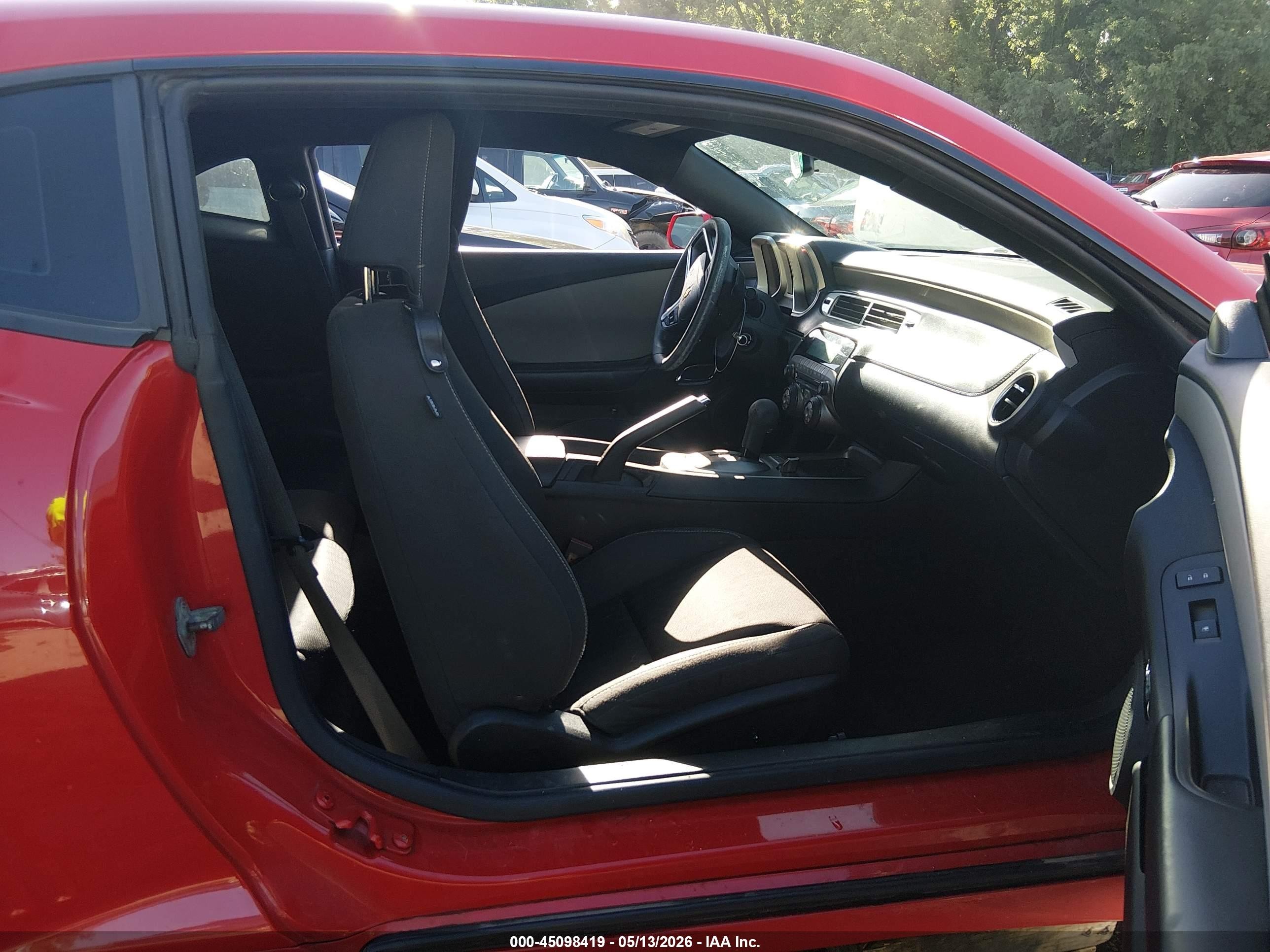 2013 Chevrolet Camaro 2ls Red vin: 2G1FA1E39D9201805