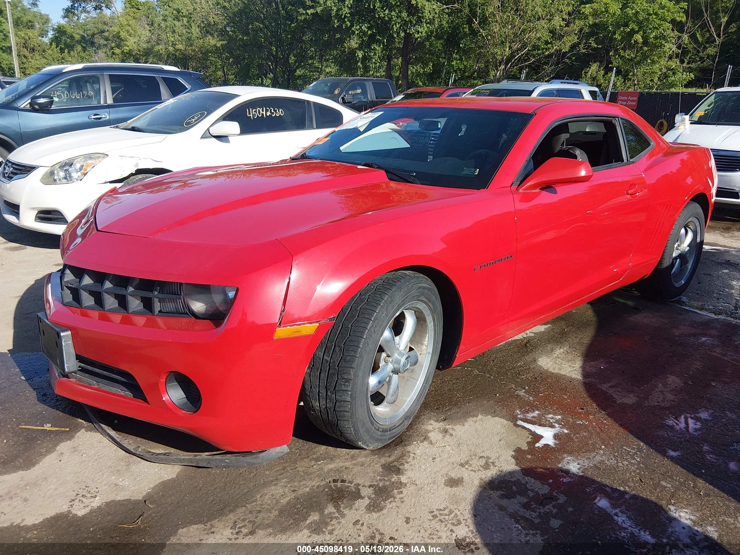 2013 Chevrolet Camaro 2ls Red vin: 2G1FA1E39D9201805