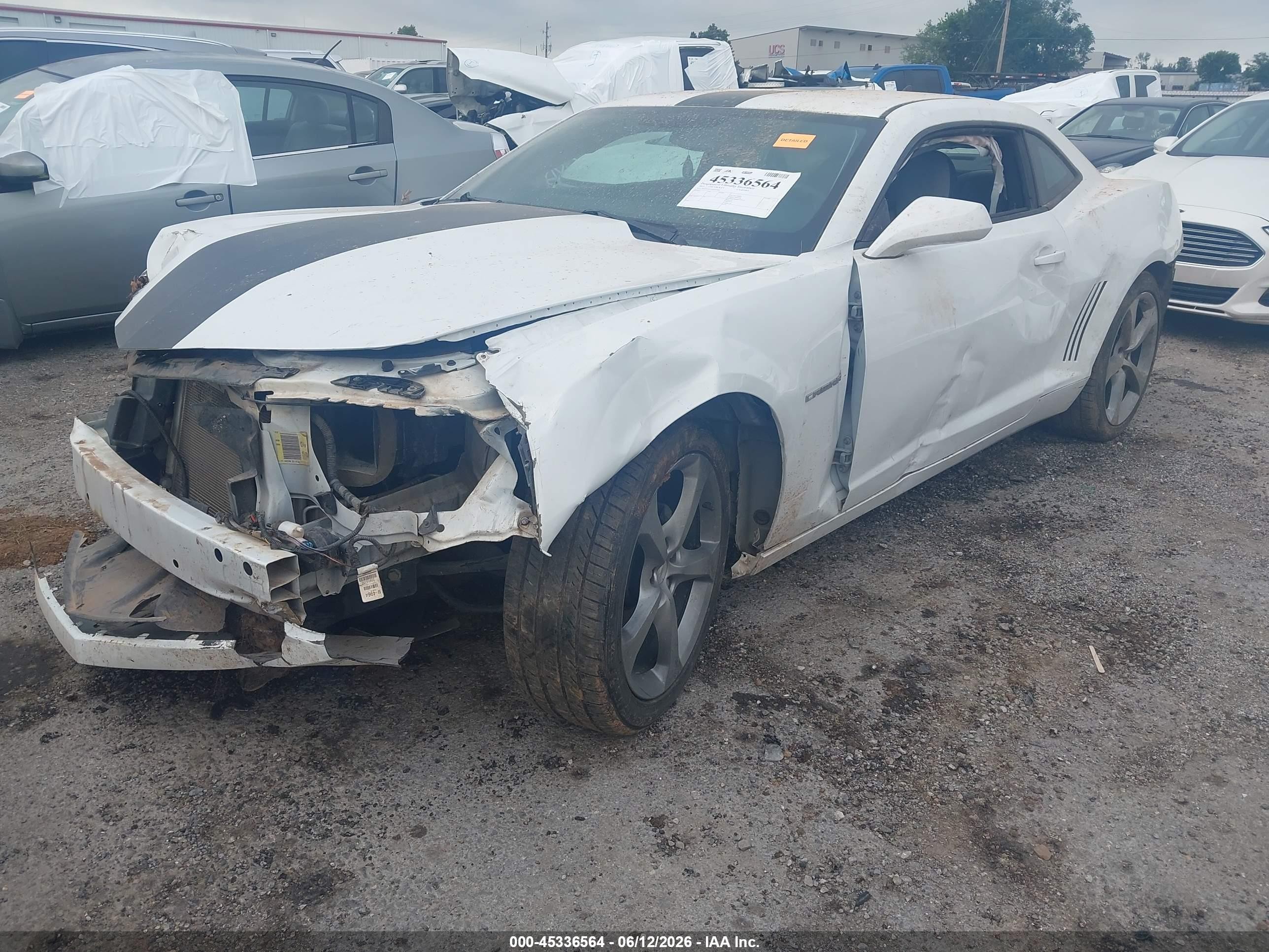 2013 Chevrolet Camaro 2ls White vin: 2G1FA1E39D9202405