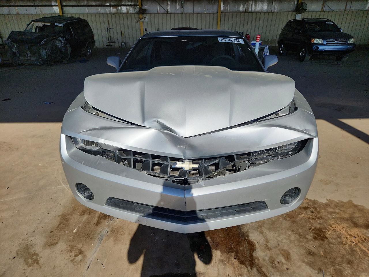 2013 Chevrolet Camaro Ls Silver vin: 2G1FA1E39D9205014