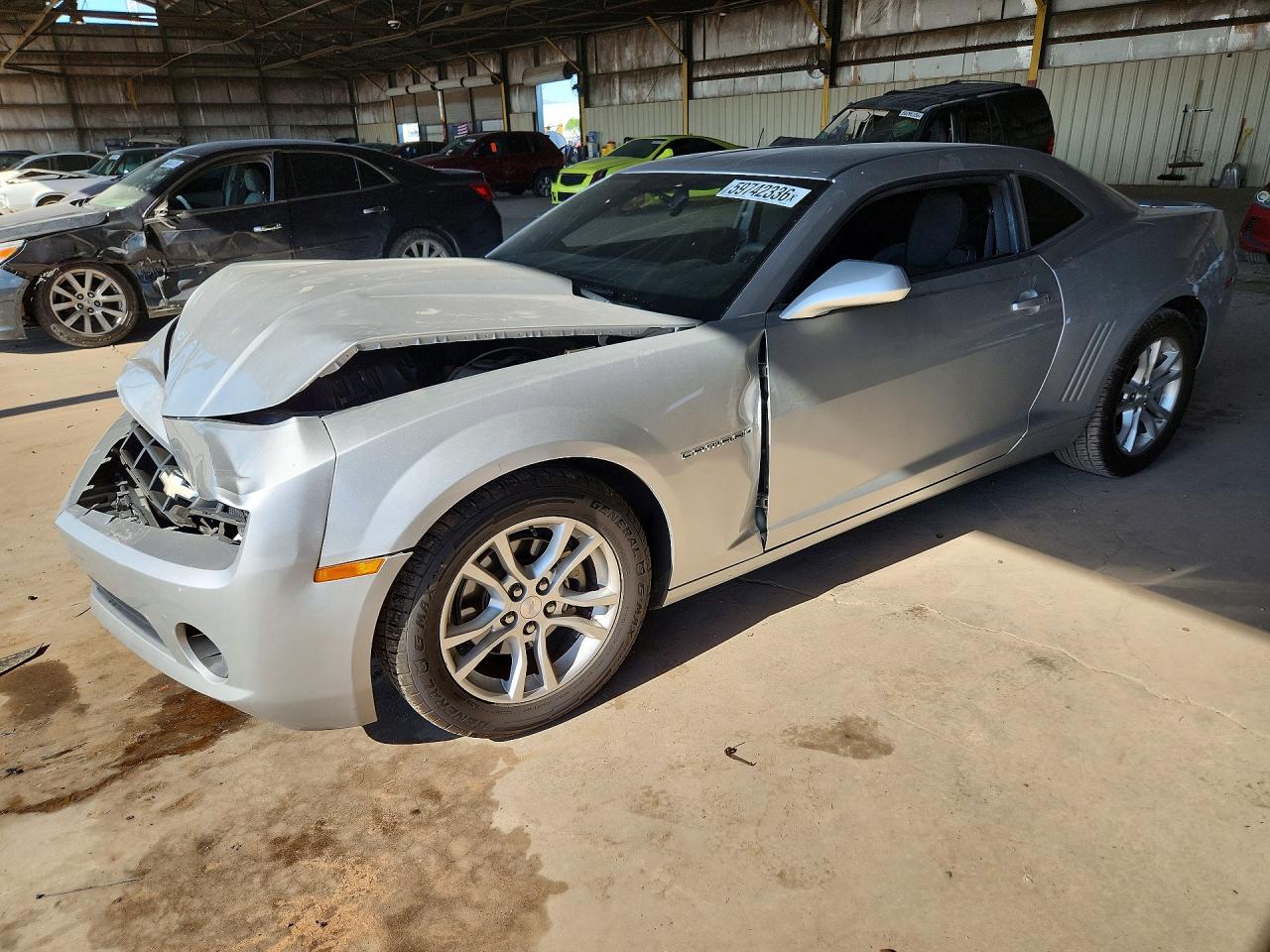 2013 Chevrolet Camaro Ls Silver vin: 2G1FA1E39D9205014