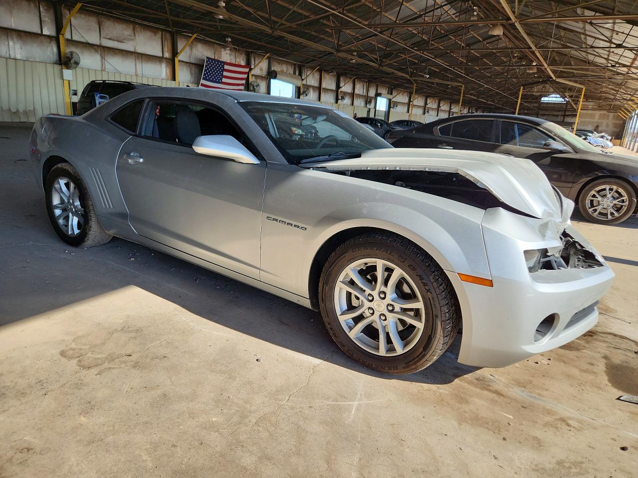 2013 Chevrolet Camaro Ls Silver vin: 2G1FA1E39D9205014