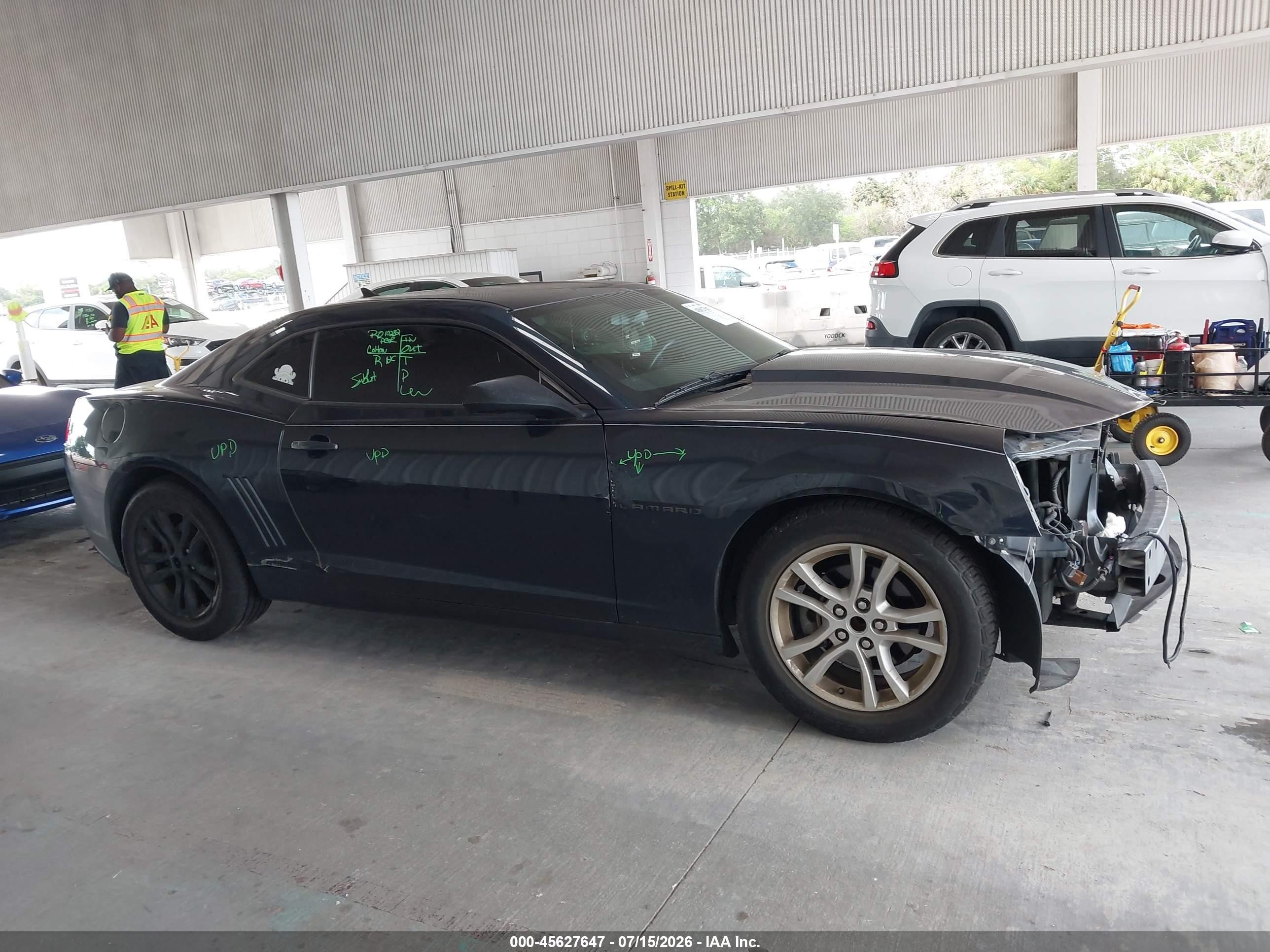 2014 Chevrolet Camaro 2ls Blue vin: 2G1FA1E39E9131515