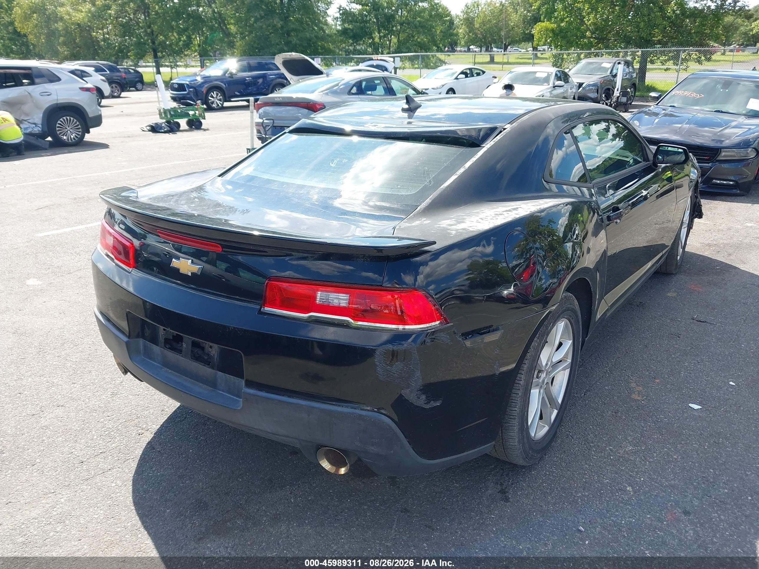 2014 Chevrolet Camaro 2ls Черный vin: 2G1FA1E39E9160500