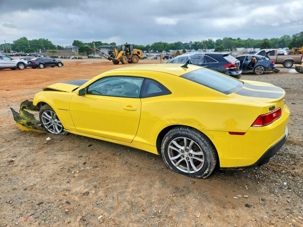 2014 Chevrolet Camaro Ls Yellow vin: 2G1FA1E39E9209484