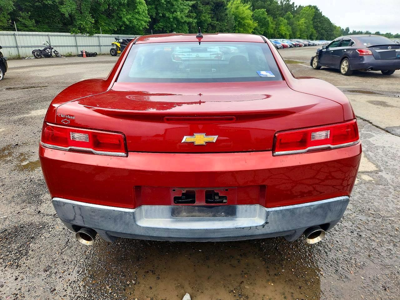 2014 Chevrolet Camaro Ls Red vin: 2G1FA1E39E9217620