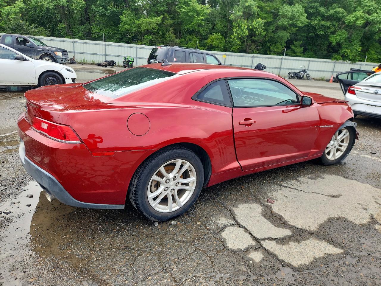 2014 Chevrolet Camaro Ls Red vin: 2G1FA1E39E9217620