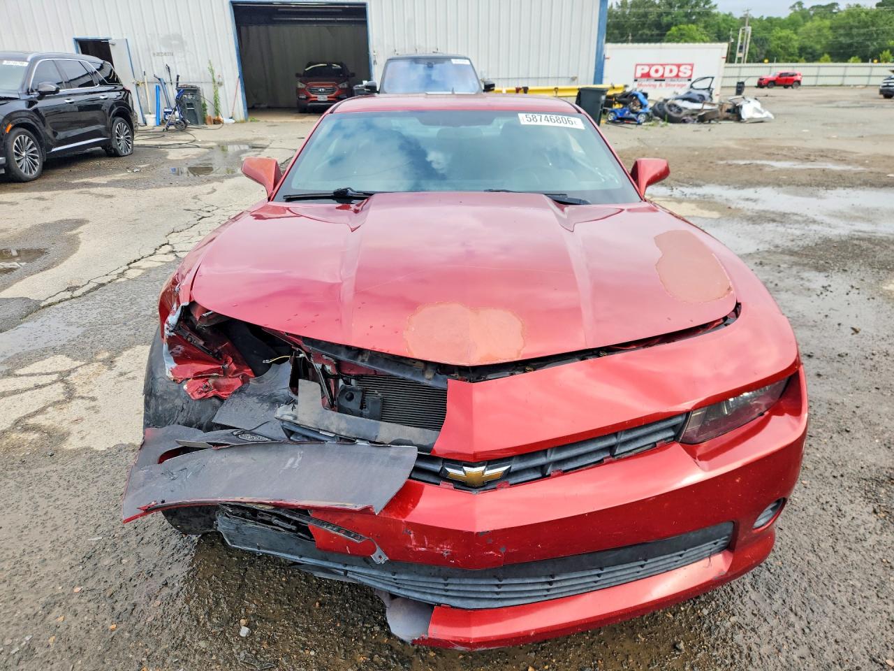 2014 Chevrolet Camaro Ls Red vin: 2G1FA1E39E9217620