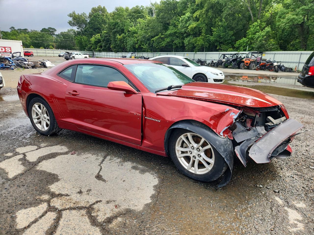 2014 Chevrolet Camaro Ls Red vin: 2G1FA1E39E9217620