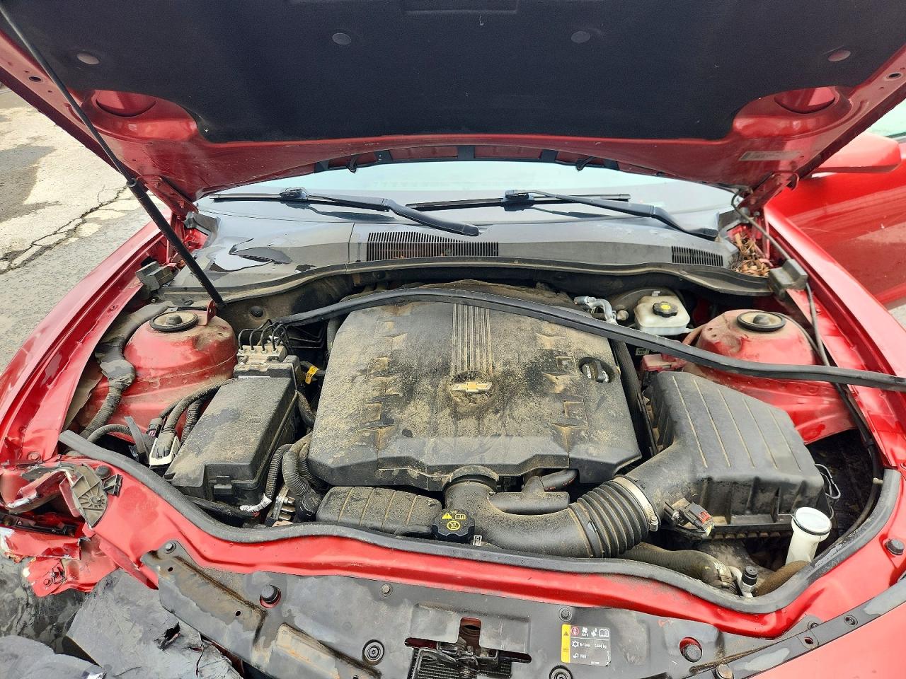 2014 Chevrolet Camaro Ls Red vin: 2G1FA1E39E9217620