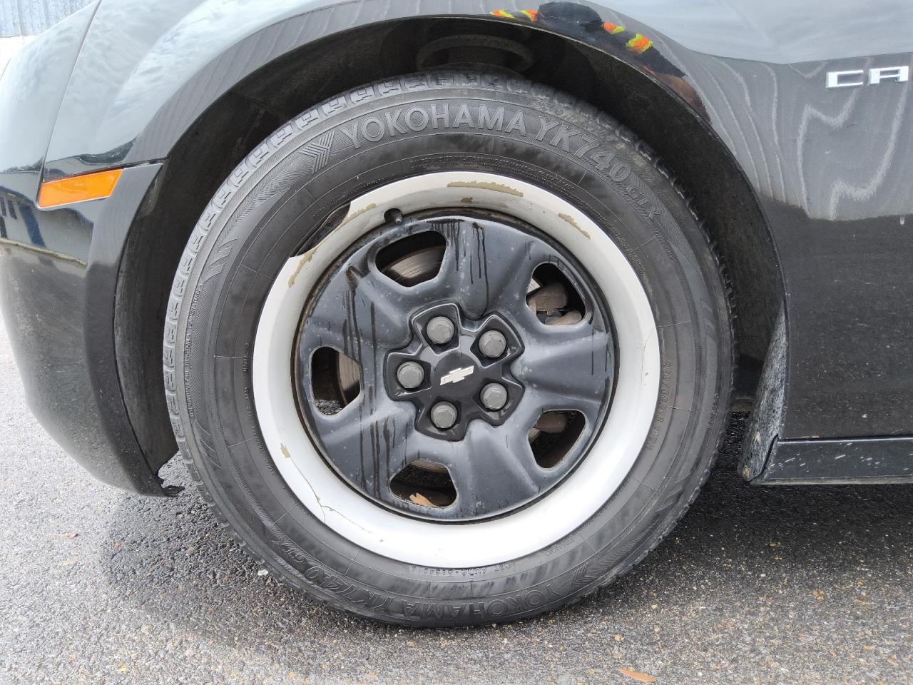 2012 Chevrolet Camaro Ls Black vin: 2G1FA1E3XC9180199 Damage: Left Front Wheel, Broken, Replacement Required