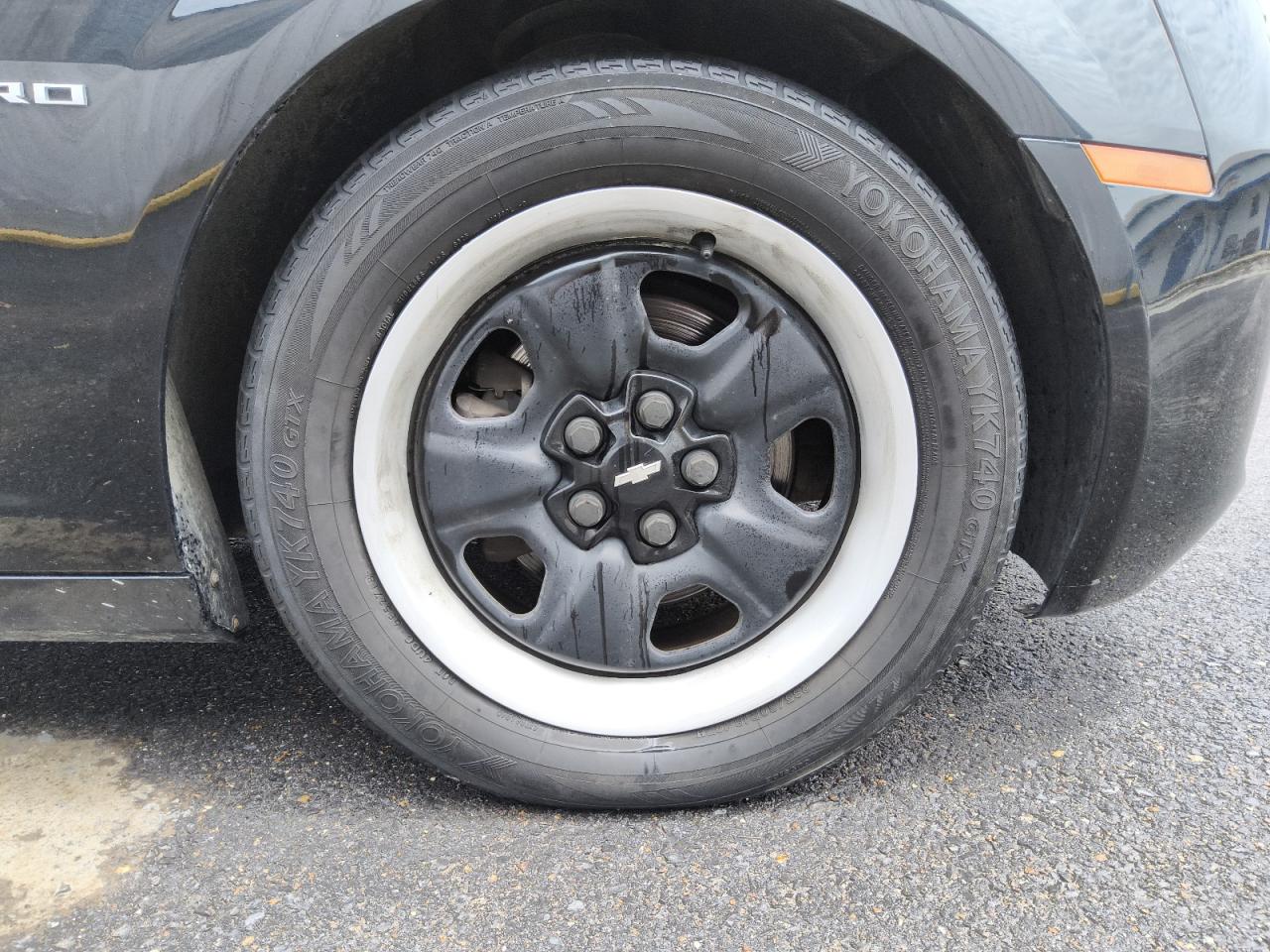 2012 Chevrolet Camaro Ls Black vin: 2G1FA1E3XC9180199 Damage: Right Front Tire, Worn, Replacement Required