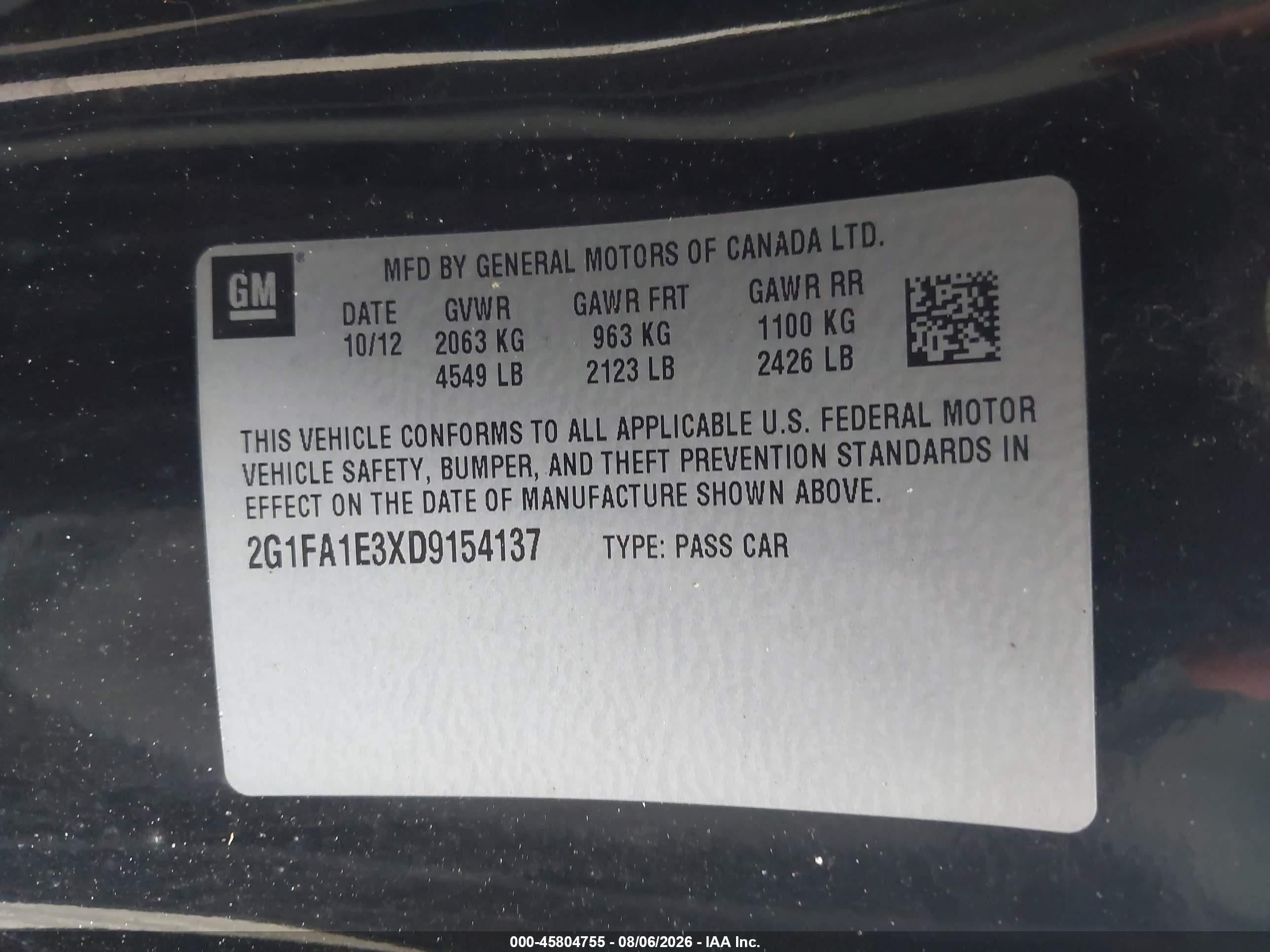 2013 Chevrolet Camaro 2ls Black vin: 2G1FA1E3XD9154137