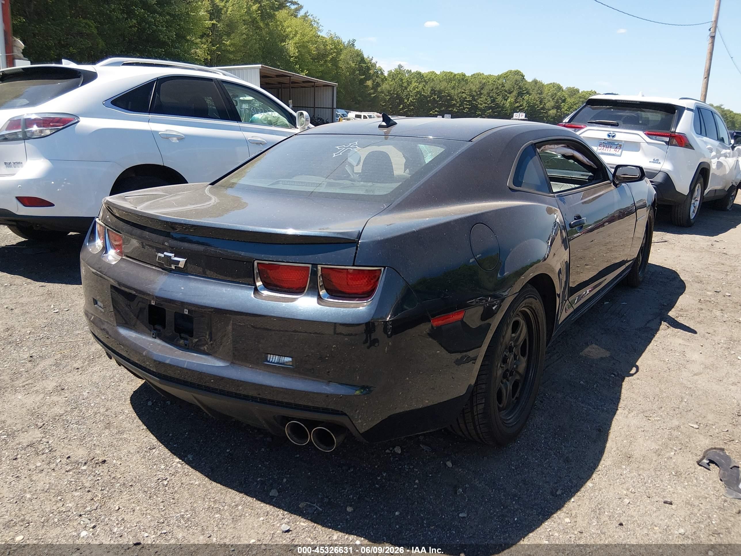 2013 Chevrolet Camaro 2ls Black vin: 2G1FA1E3XD9211579