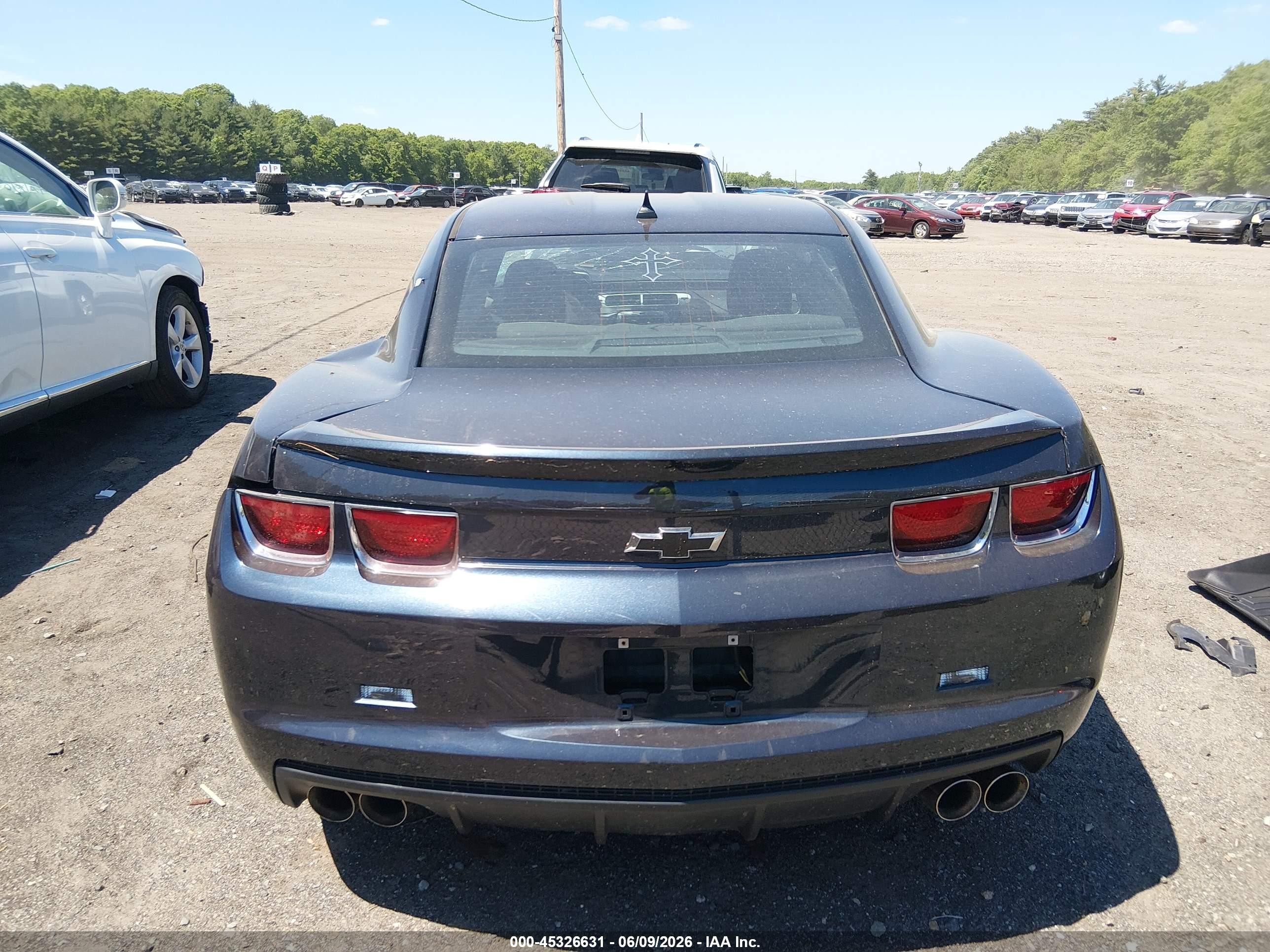 2013 Chevrolet Camaro 2ls Black vin: 2G1FA1E3XD9211579