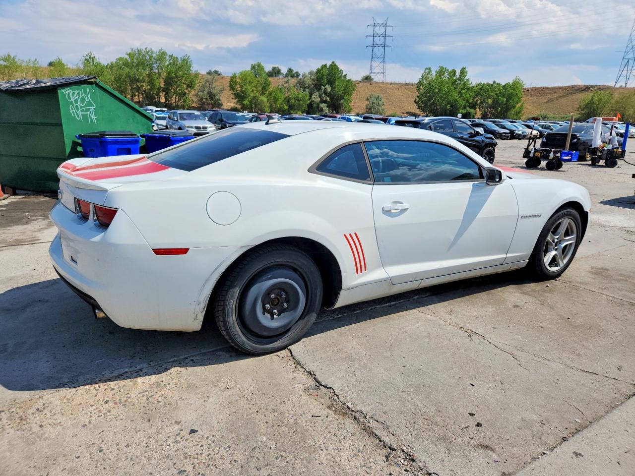 2013 Chevrolet Camaro Ls White vin: 2G1FA1E3XD9246915