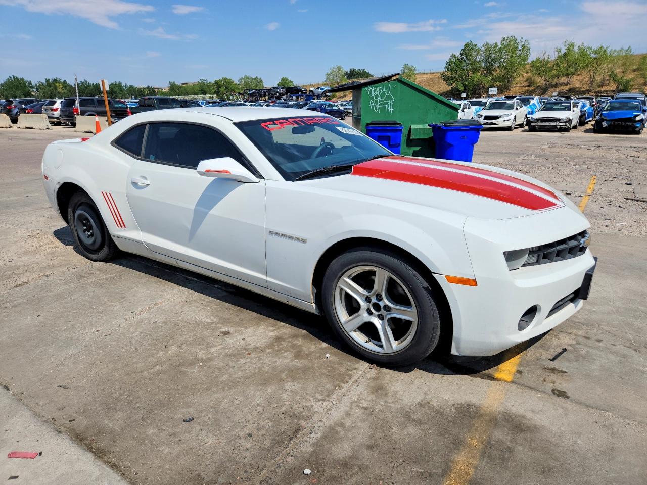 2013 Chevrolet Camaro Ls White vin: 2G1FA1E3XD9246915