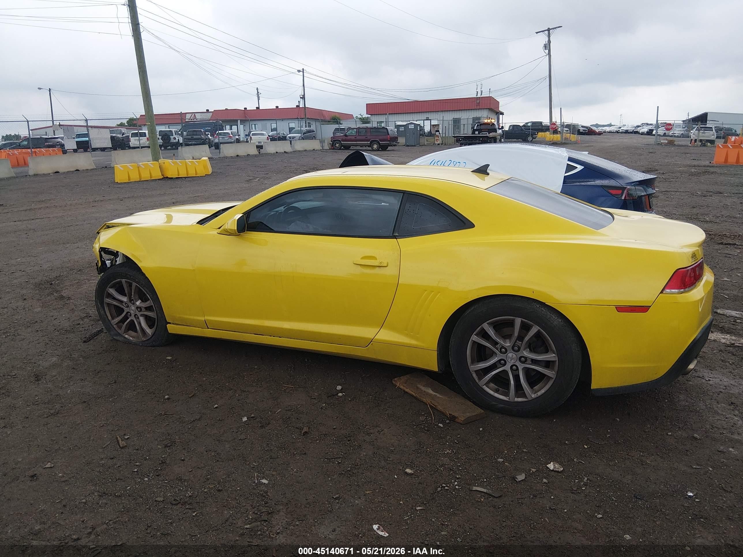 2014 Chevrolet Camaro 2ls Yellow vin: 2G1FA1E3XE9173076