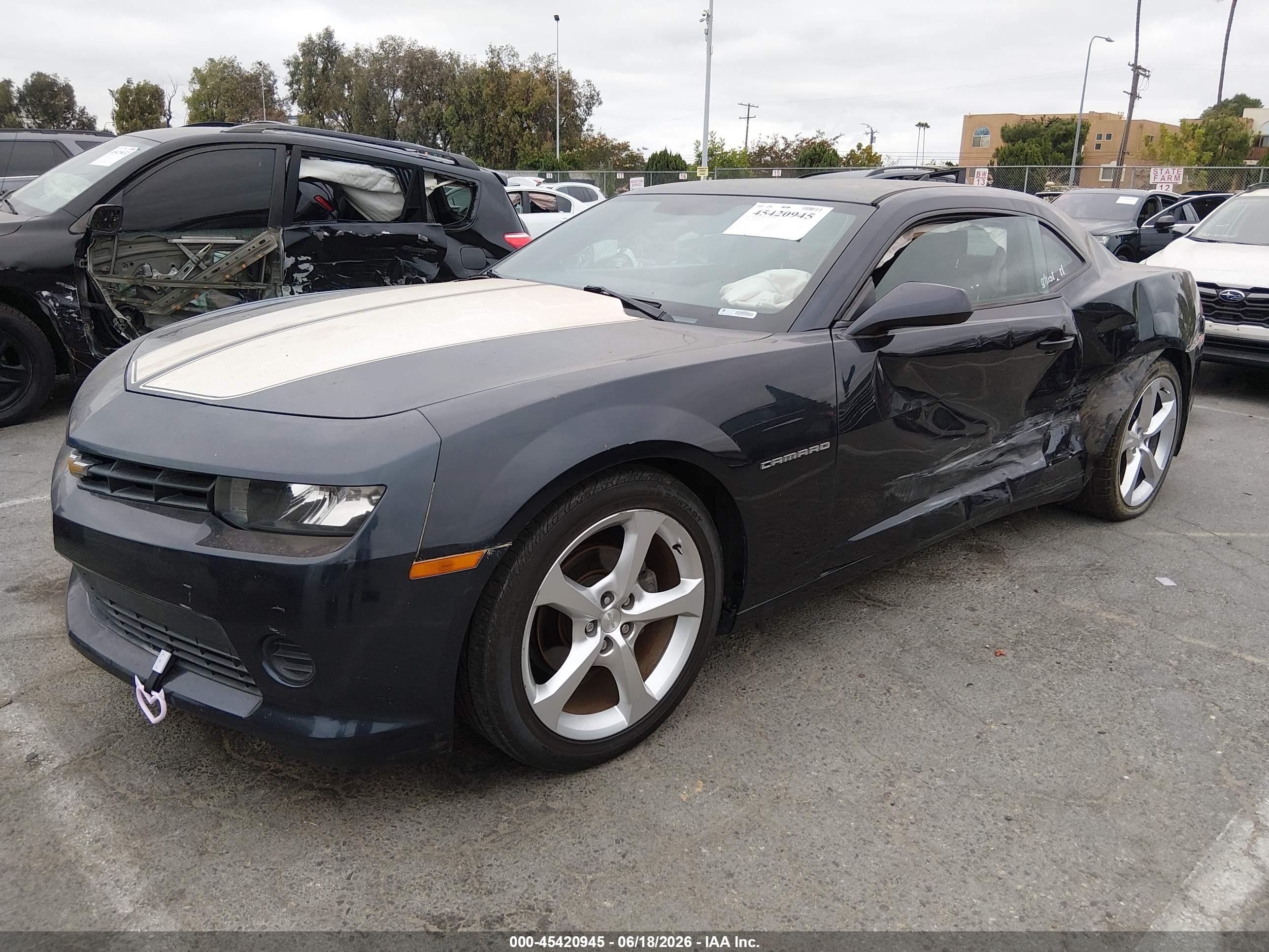 2014 Chevrolet Camaro 2ls Dark Blue vin: 2G1FA1E3XE9263747