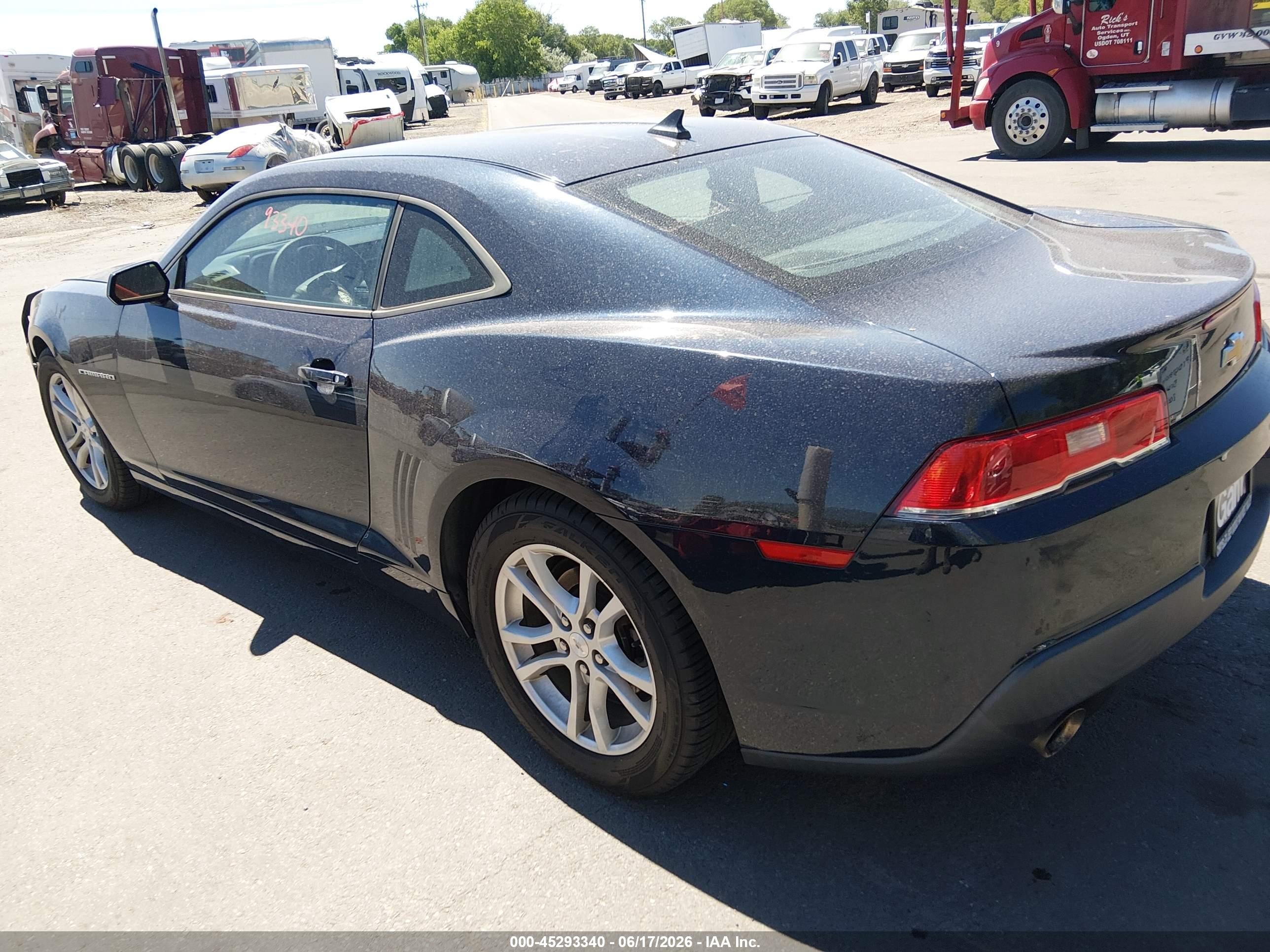 2015 Chevrolet Camaro 1ls Dark Blue vin: 2G1FA1E3XF9167778