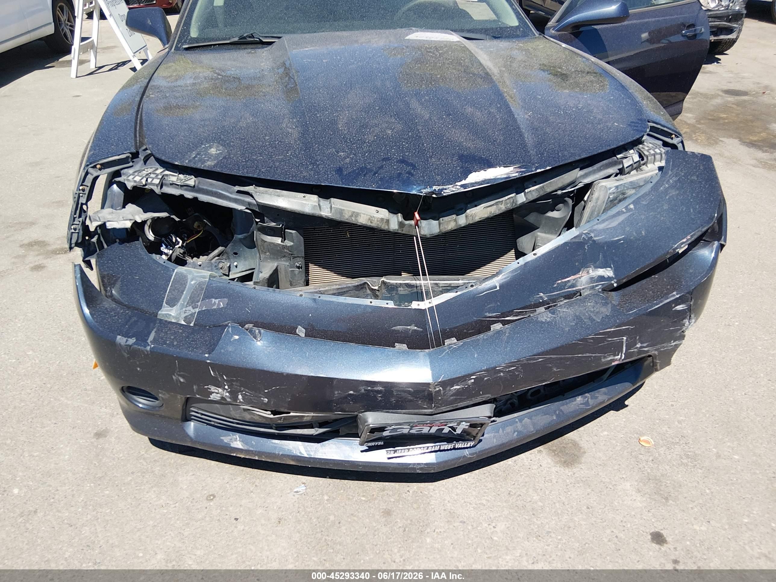 2015 Chevrolet Camaro 1ls Dark Blue vin: 2G1FA1E3XF9167778