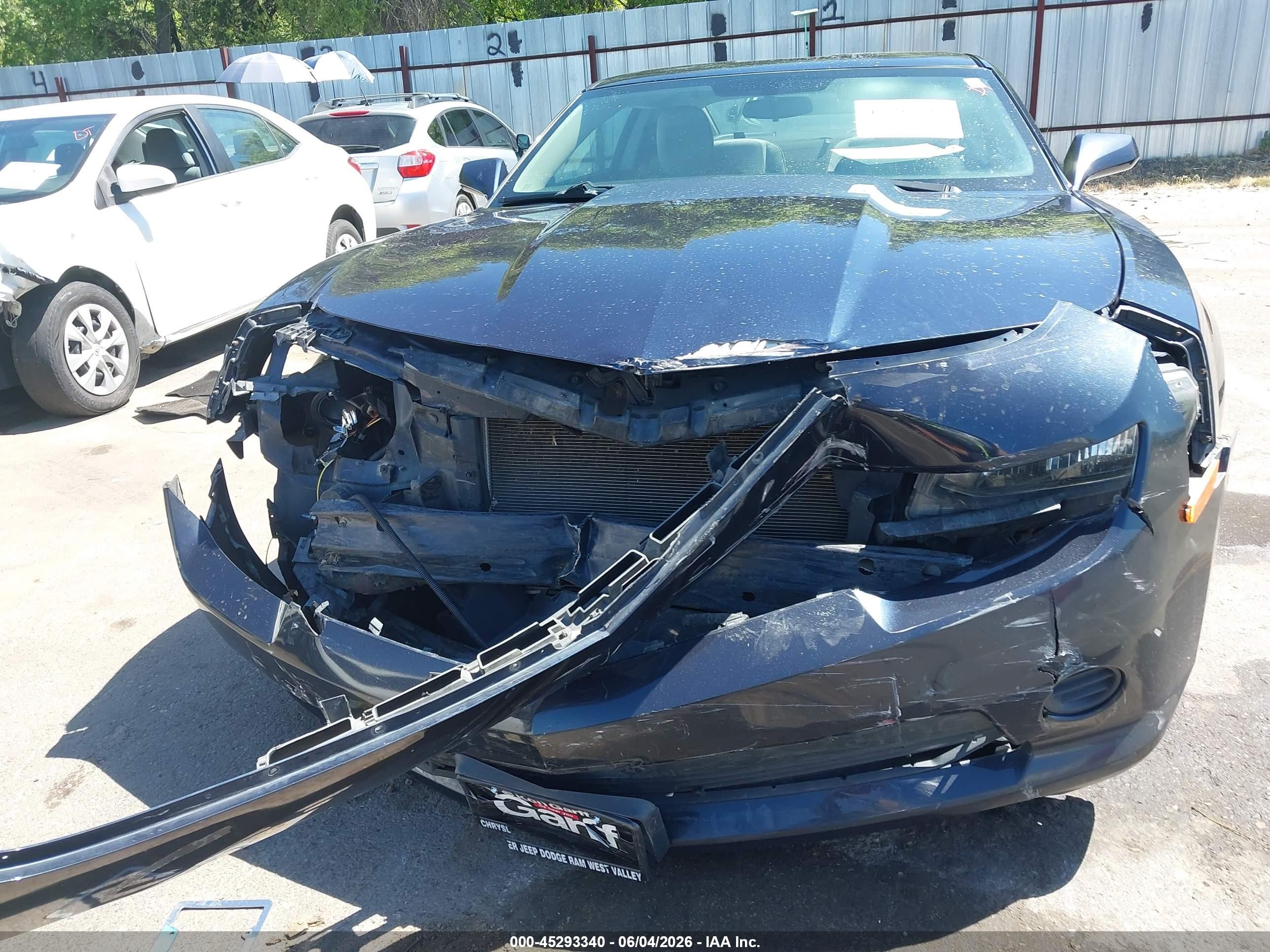 2015 Chevrolet Camaro 1ls Dark Blue vin: 2G1FA1E3XF9167778