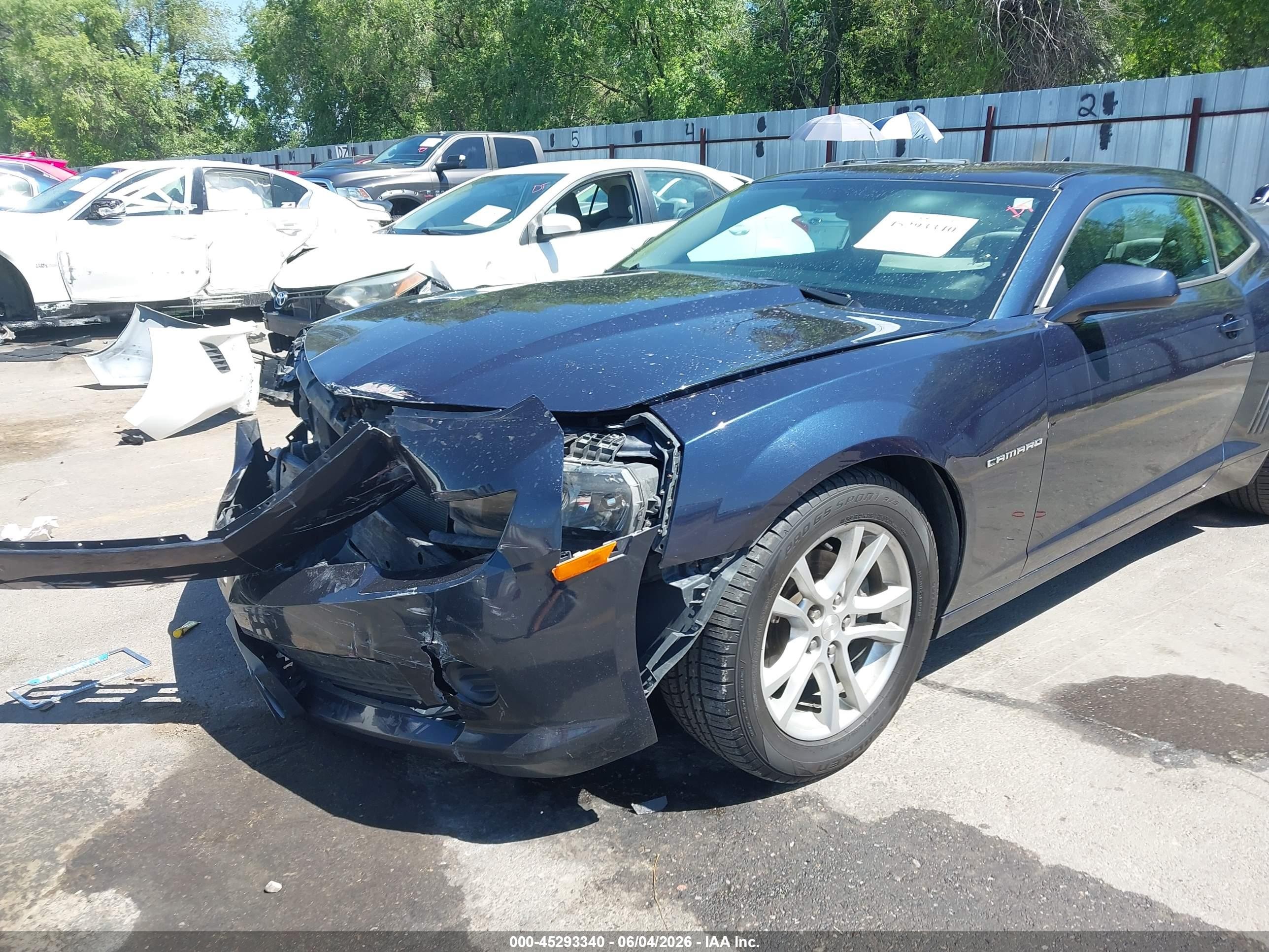 2015 Chevrolet Camaro 1ls Dark Blue vin: 2G1FA1E3XF9167778