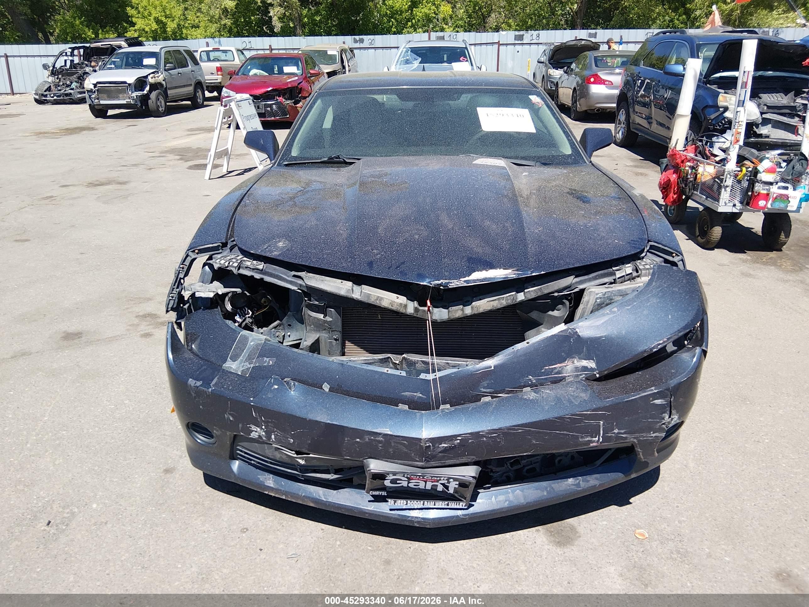 2015 Chevrolet Camaro 1ls Dark Blue vin: 2G1FA1E3XF9167778