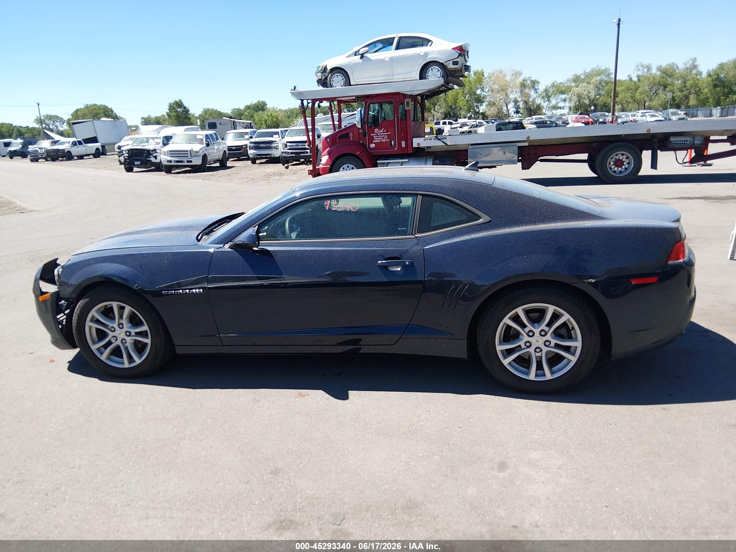 2015 Chevrolet Camaro 1ls Dark Blue vin: 2G1FA1E3XF9167778